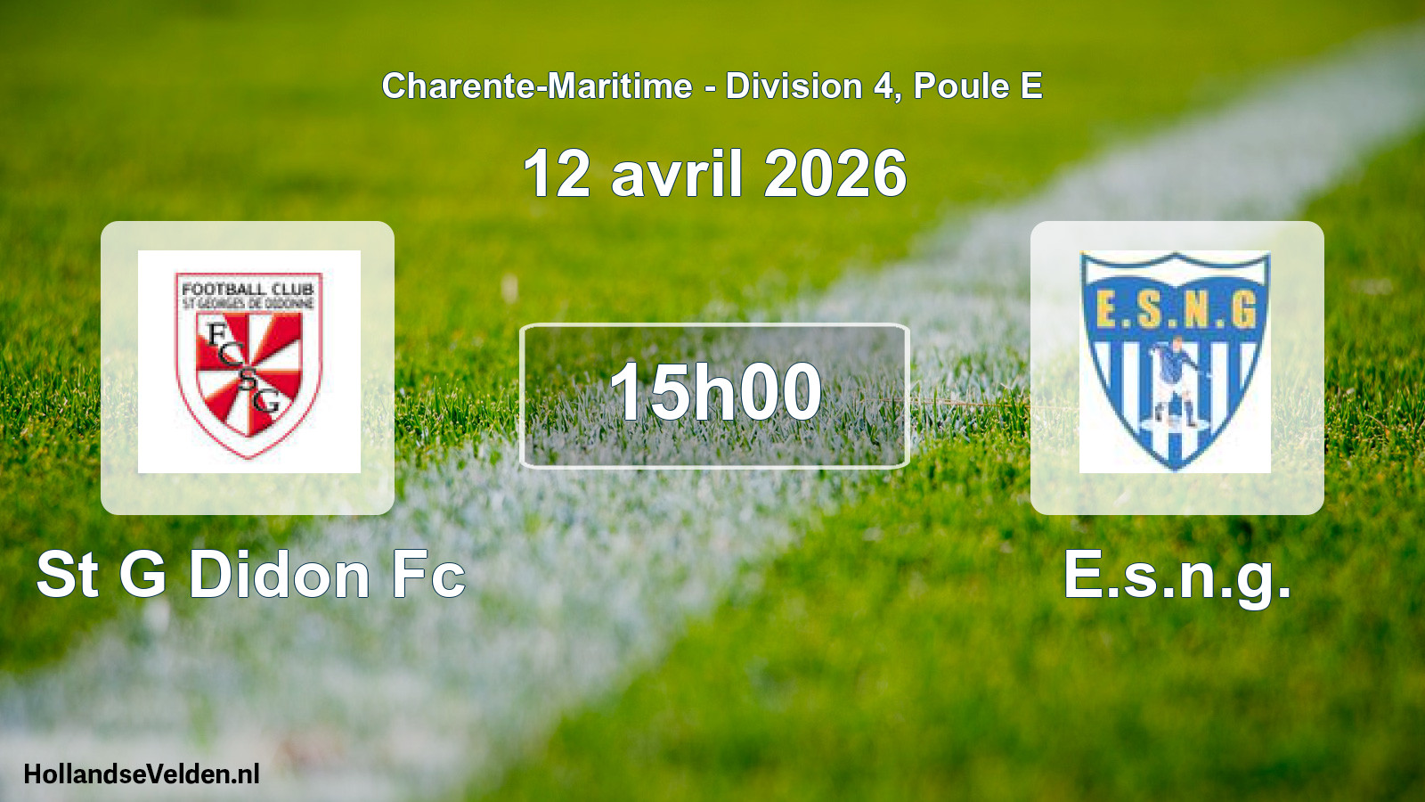 Geplande wedstrijd: St G Didon Fc - E.s.n.g. (12 avril 2026)