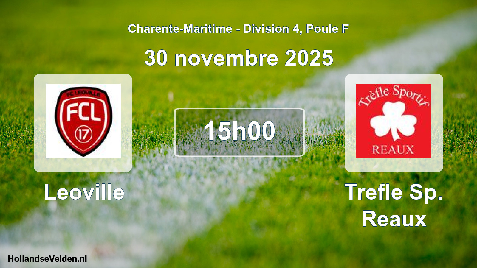 Scheduled Match: Leoville - Trefle Sp. Reaux (30 November 2025)