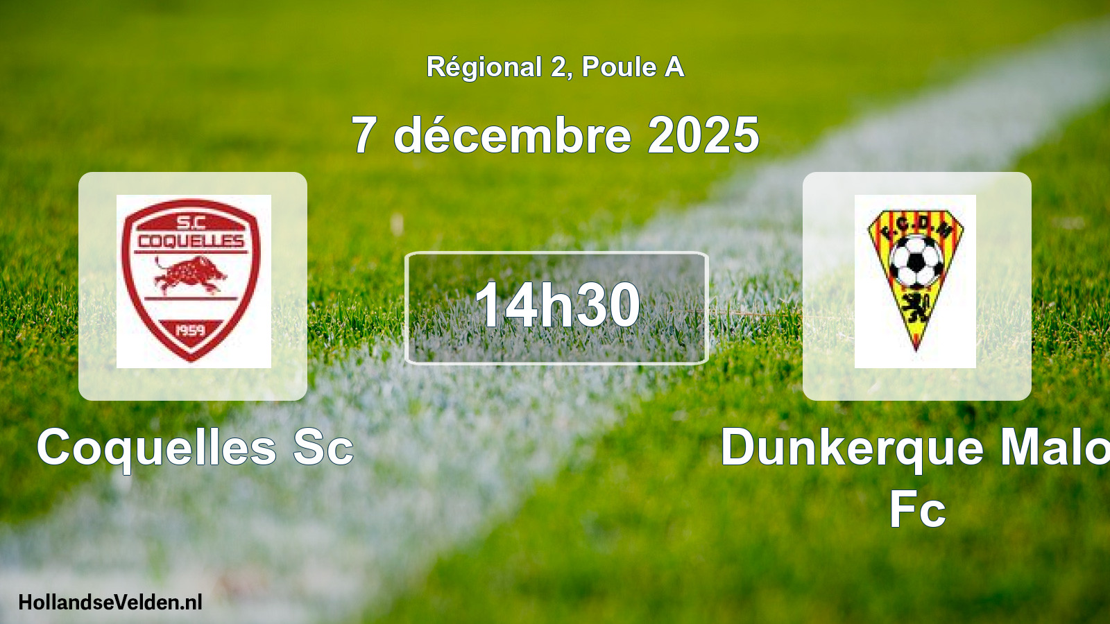 Scheduled Match: Coquelles Sc - Dunkerque Malo Fc (7 December 2025)