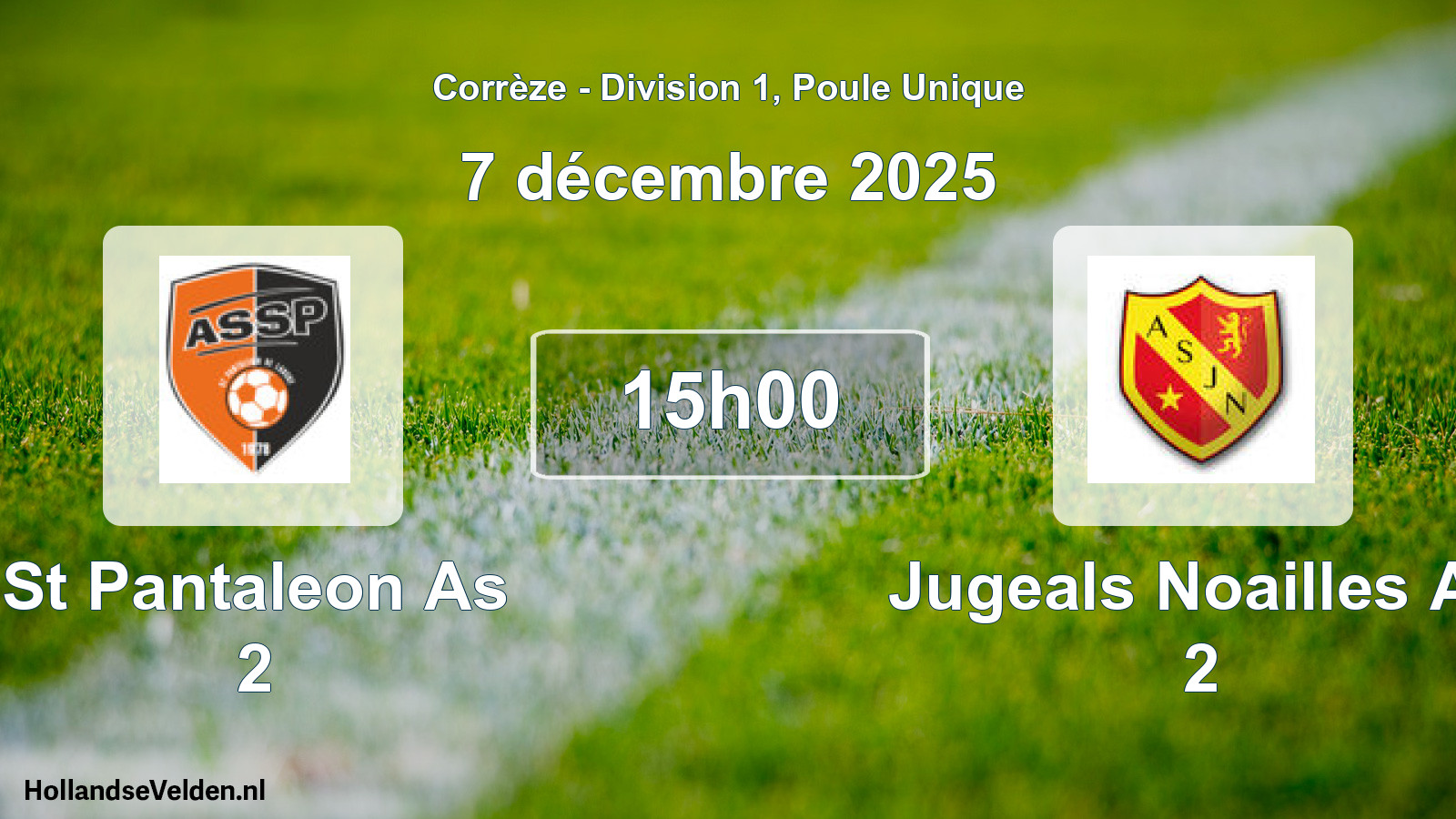 Scheduled Match: St Pantaleon As 2 - Jugeals Noailles As 2 (7 December 2025)
