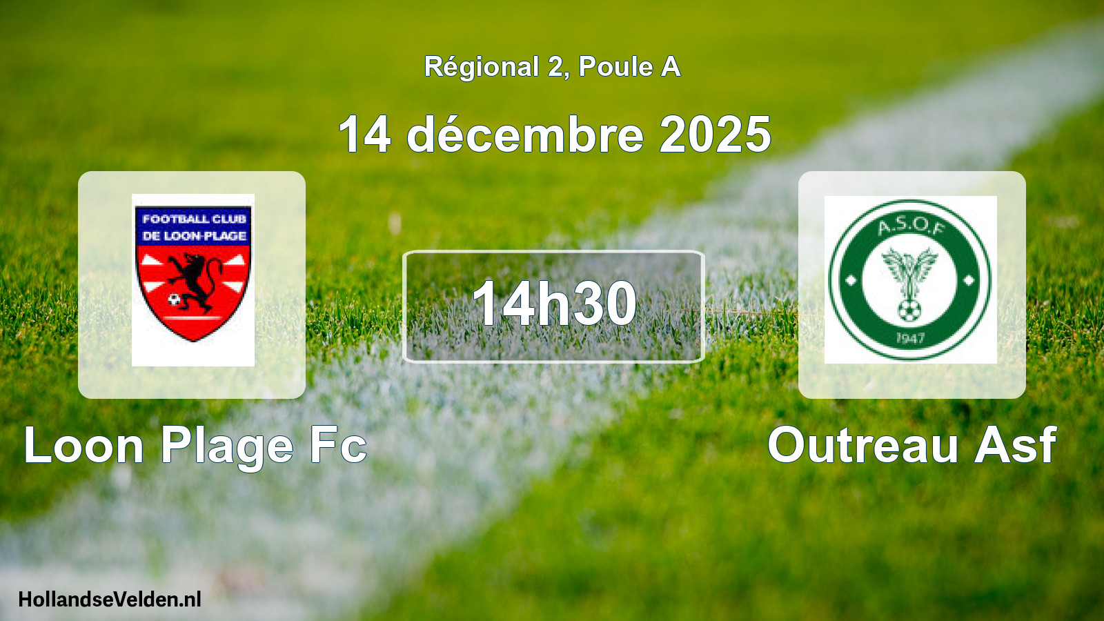 Geplande wedstrijd: Loon Plage Fc - Outreau Asf (14 december 2025)