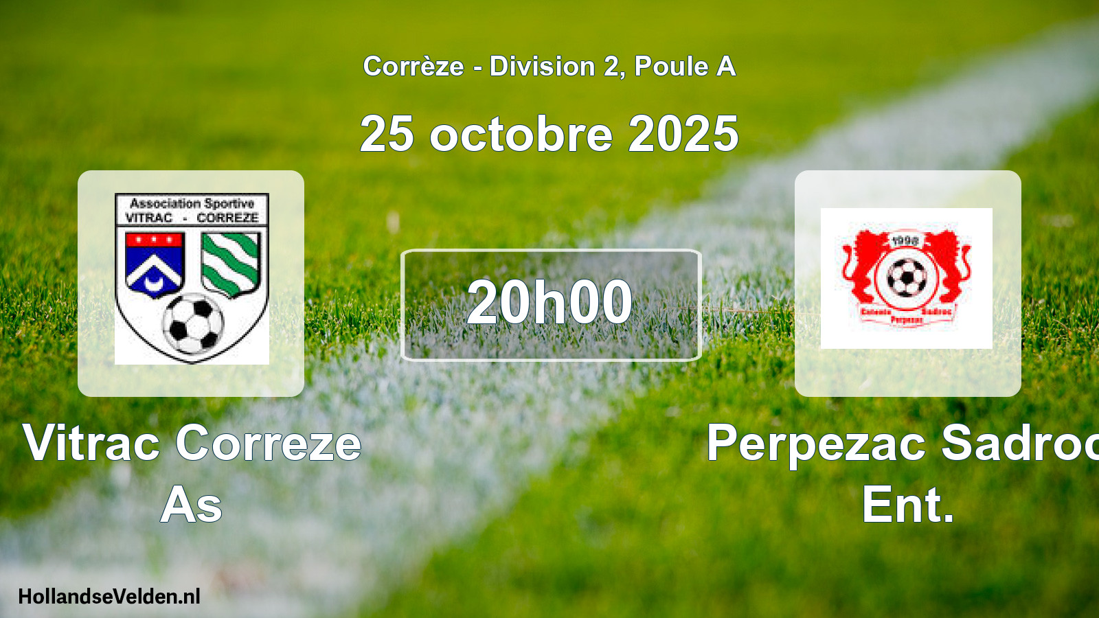 Scheduled Match: Vitrac Correze As - Perpezac Sadroc Ent. (25 October 2025)