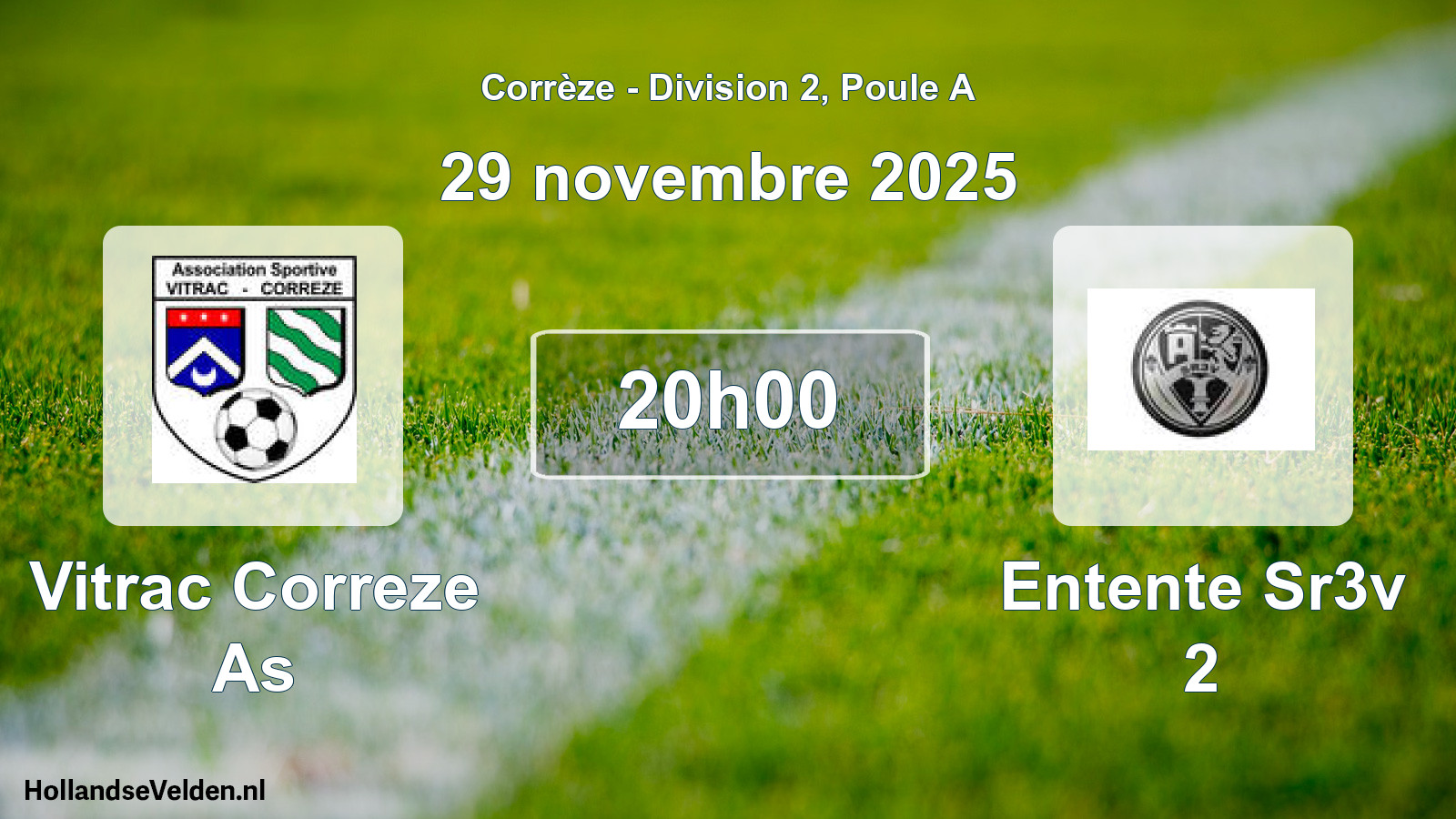 Scheduled Match: Vitrac Correze As - Entente Sr3v 2 (29 November 2025)