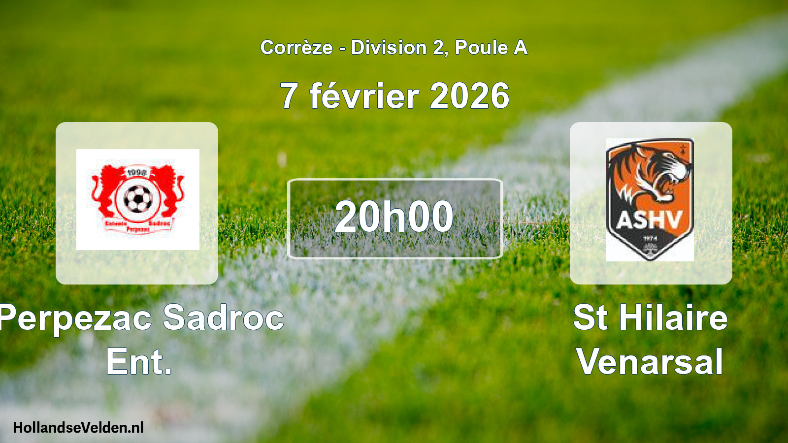 Scheduled Match: Perpezac Sadroc Ent. - St Hilaire Venarsal (7 February 2026)