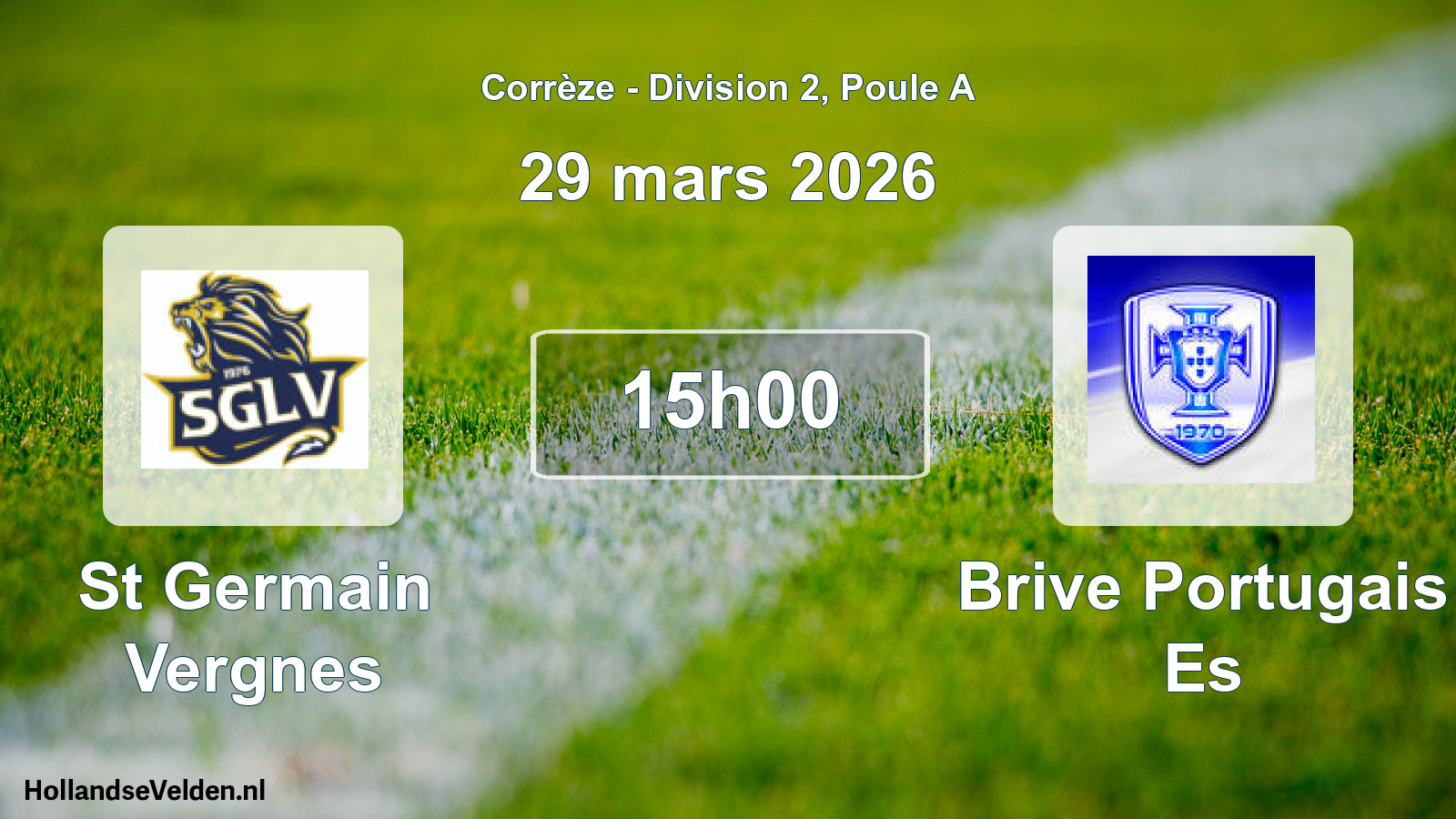 Geplande wedstrijd: St Germain Vergnes - Brive Portugais Es (29 mars 2026)
