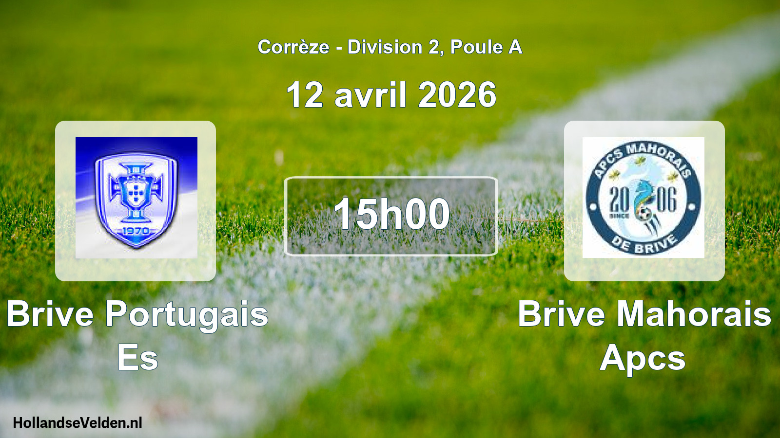 Scheduled Match: Brive Portugais Es - Brive Mahorais Apcs (12 April 2026)
