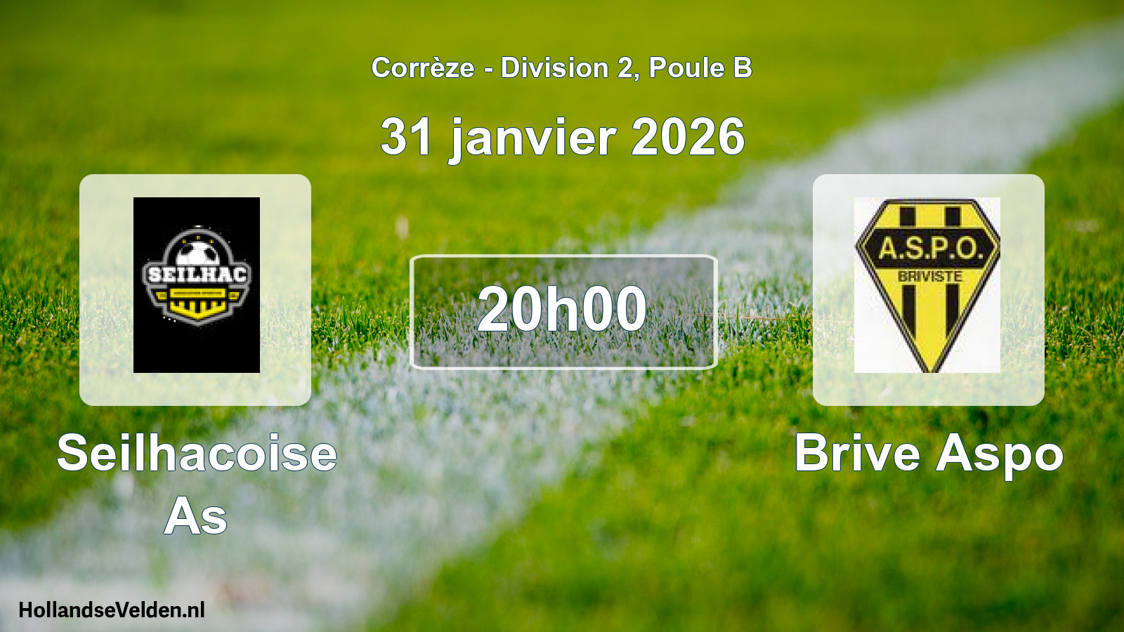 Geplande wedstrijd: Seilhacoise As - Brive Aspo (31 janvier 2026)