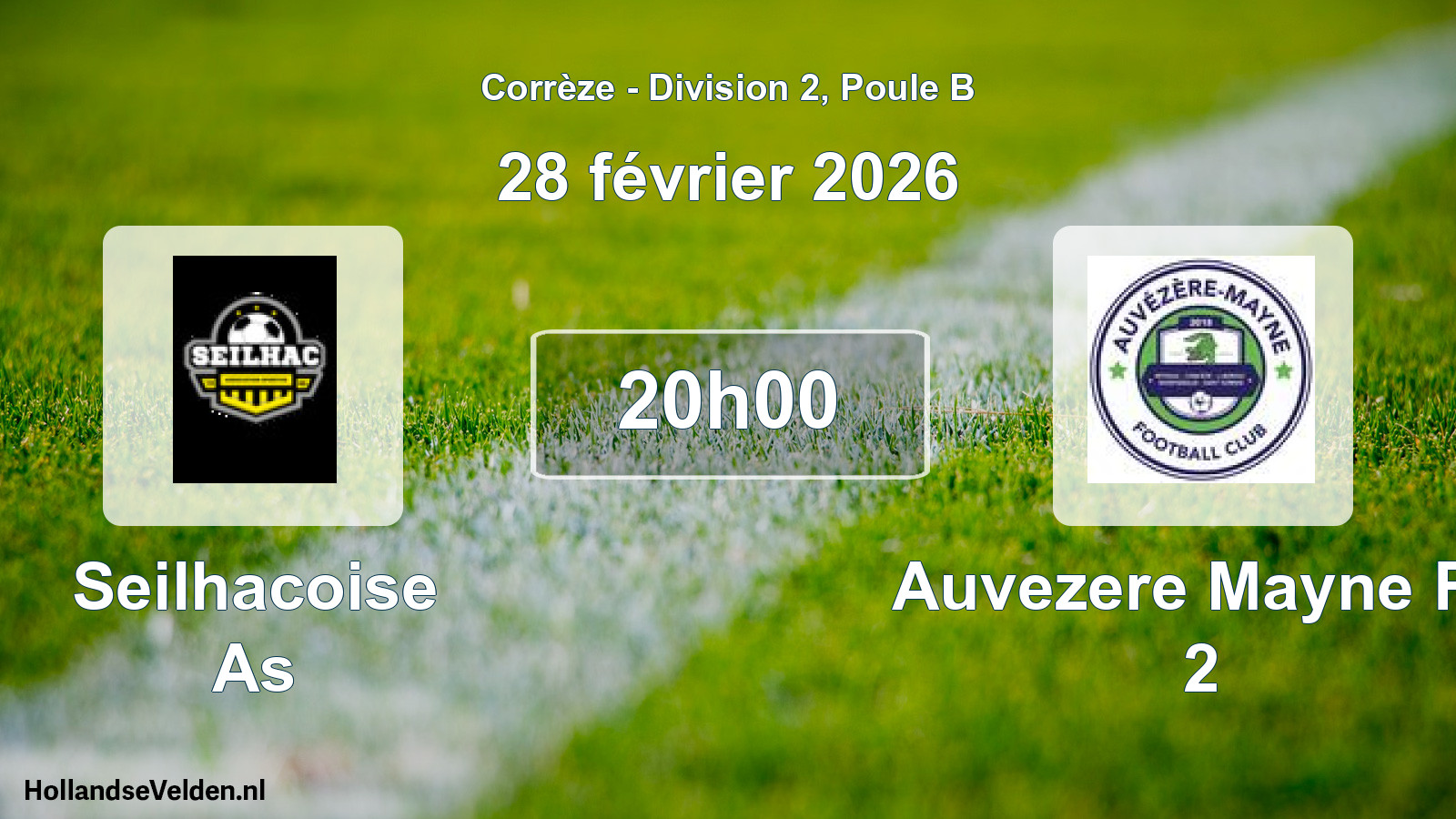 Geplande wedstrijd: Seilhacoise As - Auvezere Mayne Fc 2 (28 février 2026)