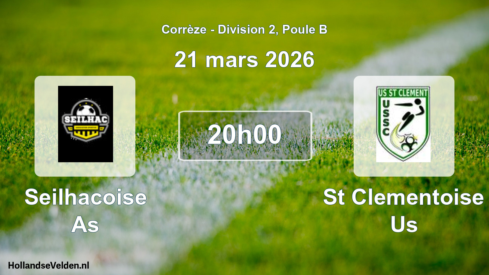 Geplande wedstrijd: Seilhacoise As - St Clementoise Us (21 mars 2026)