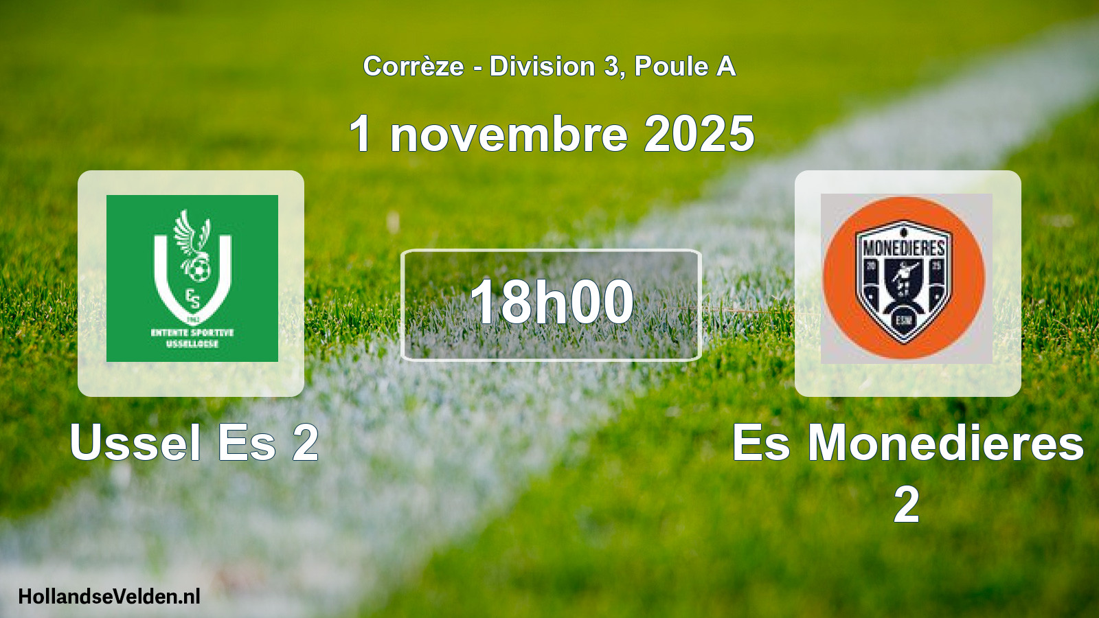 Geplande wedstrijd: Ussel Es 2 - Es Monedieres 2 (1 november 2025)