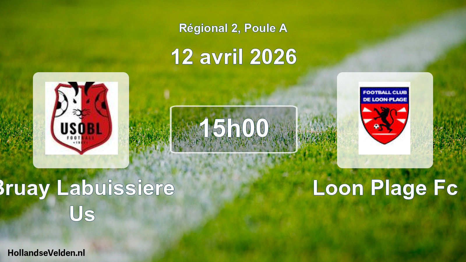 Geplande wedstrijd: Bruay Labuissiere Us - Loon Plage Fc (12 april 2026)