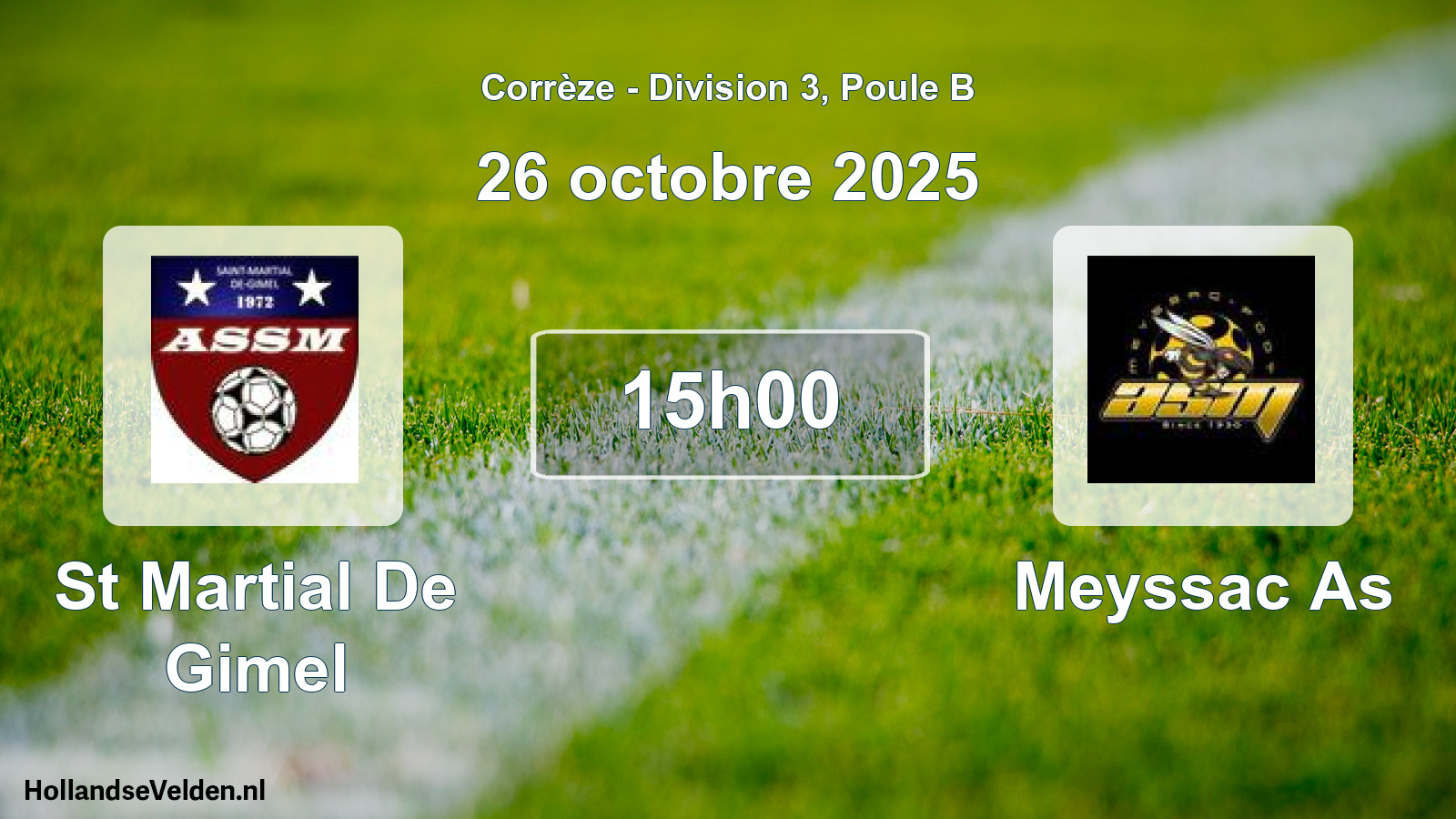 Scheduled Match: St Martial De Gimel - Meyssac As (26 October 2025)