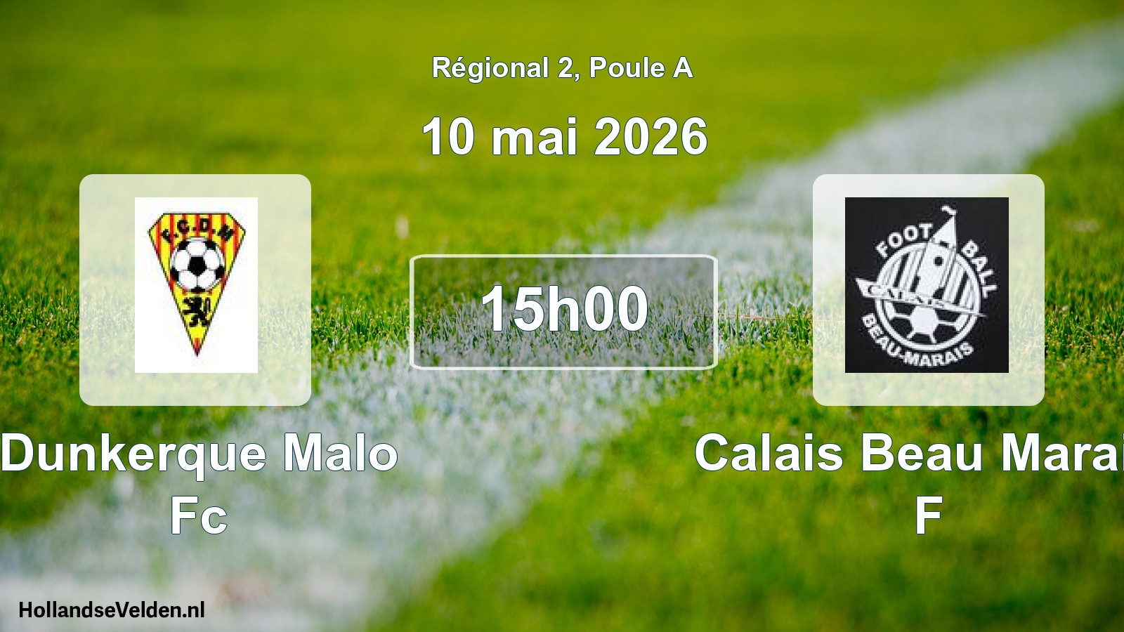 Geplande wedstrijd: Dunkerque Malo Fc - Calais Beau Marais F (10 mai 2026)