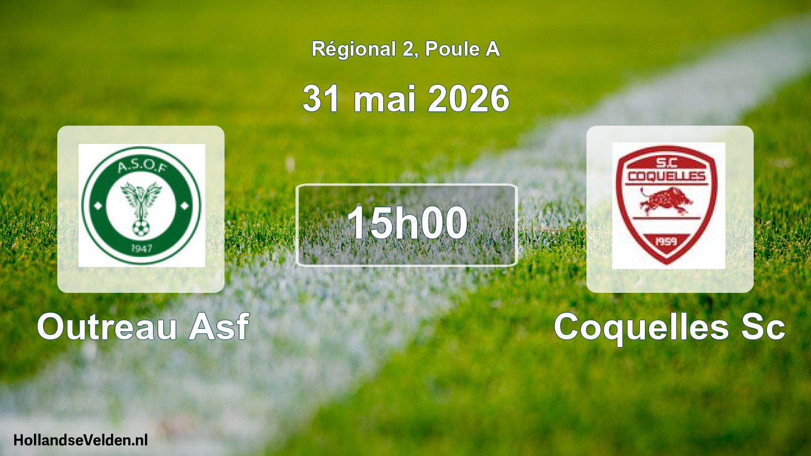 Scheduled Match: Outreau Asf - Coquelles Sc (31 May 2026)