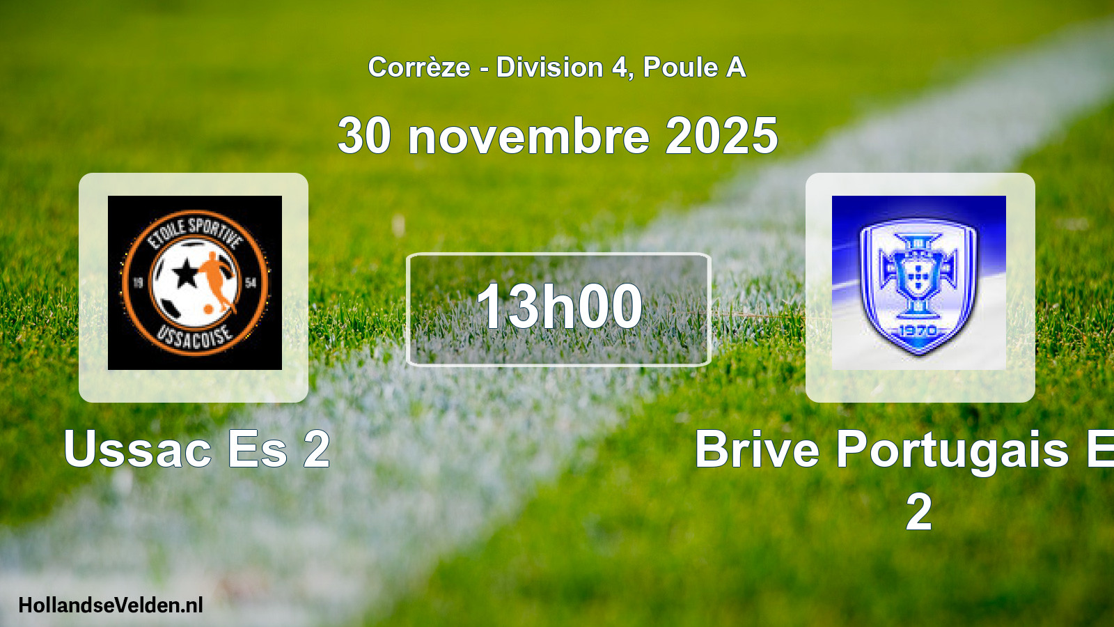 Scheduled Match: Ussac Es 2 - Brive Portugais Es 2 (30 November 2025)