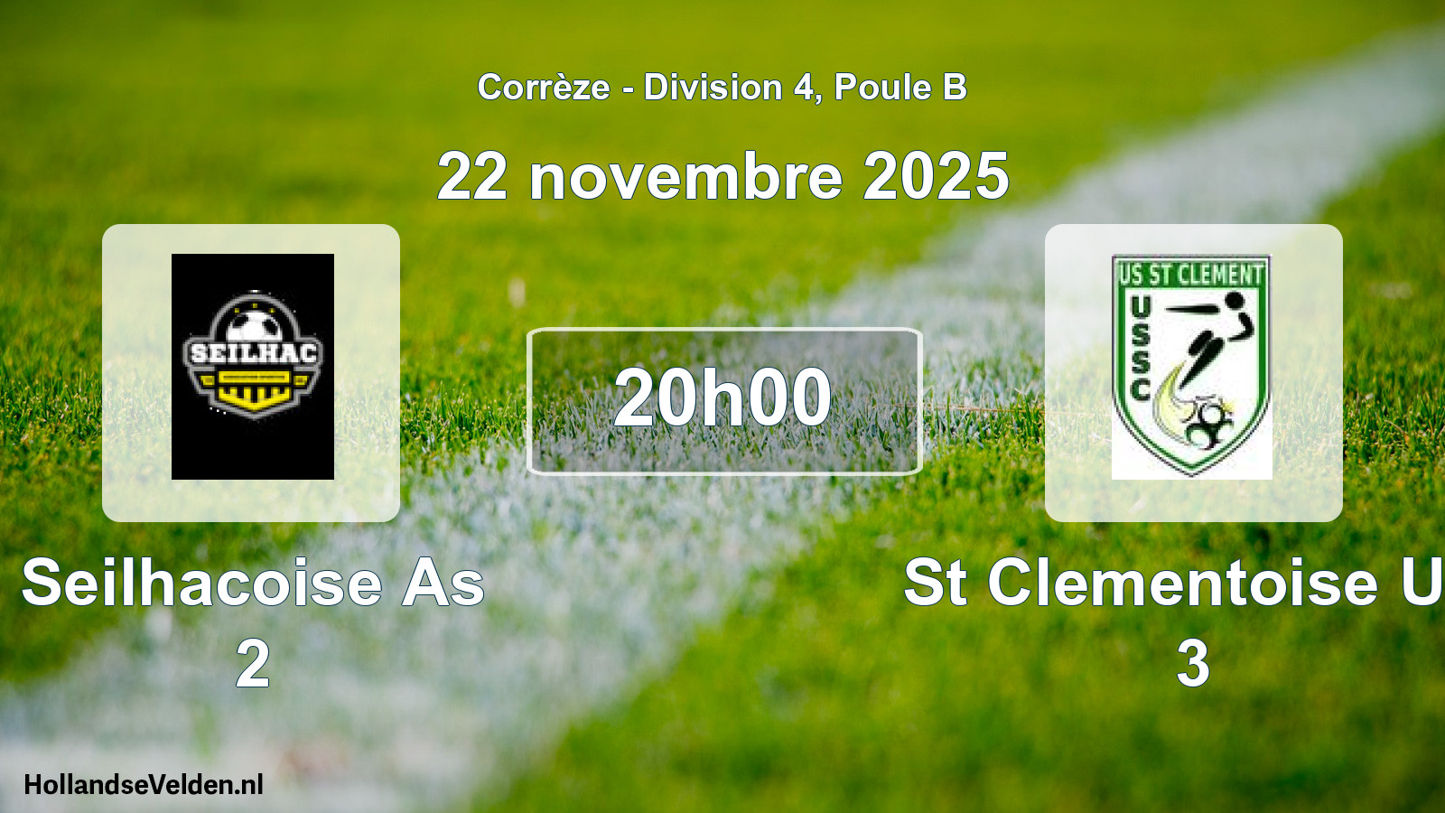 Scheduled Match: Seilhacoise As 2 - St Clementoise Us 3 (22 November 2025)
