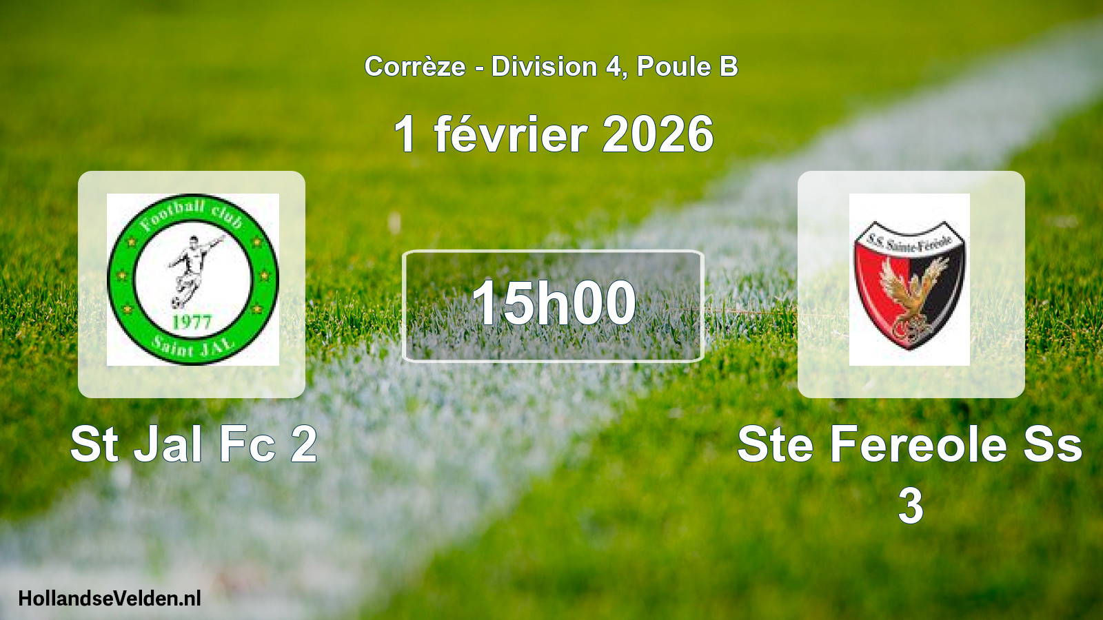 Scheduled Match: St Jal Fc 2 - Ste Fereole Ss 3 (1 February 2026)