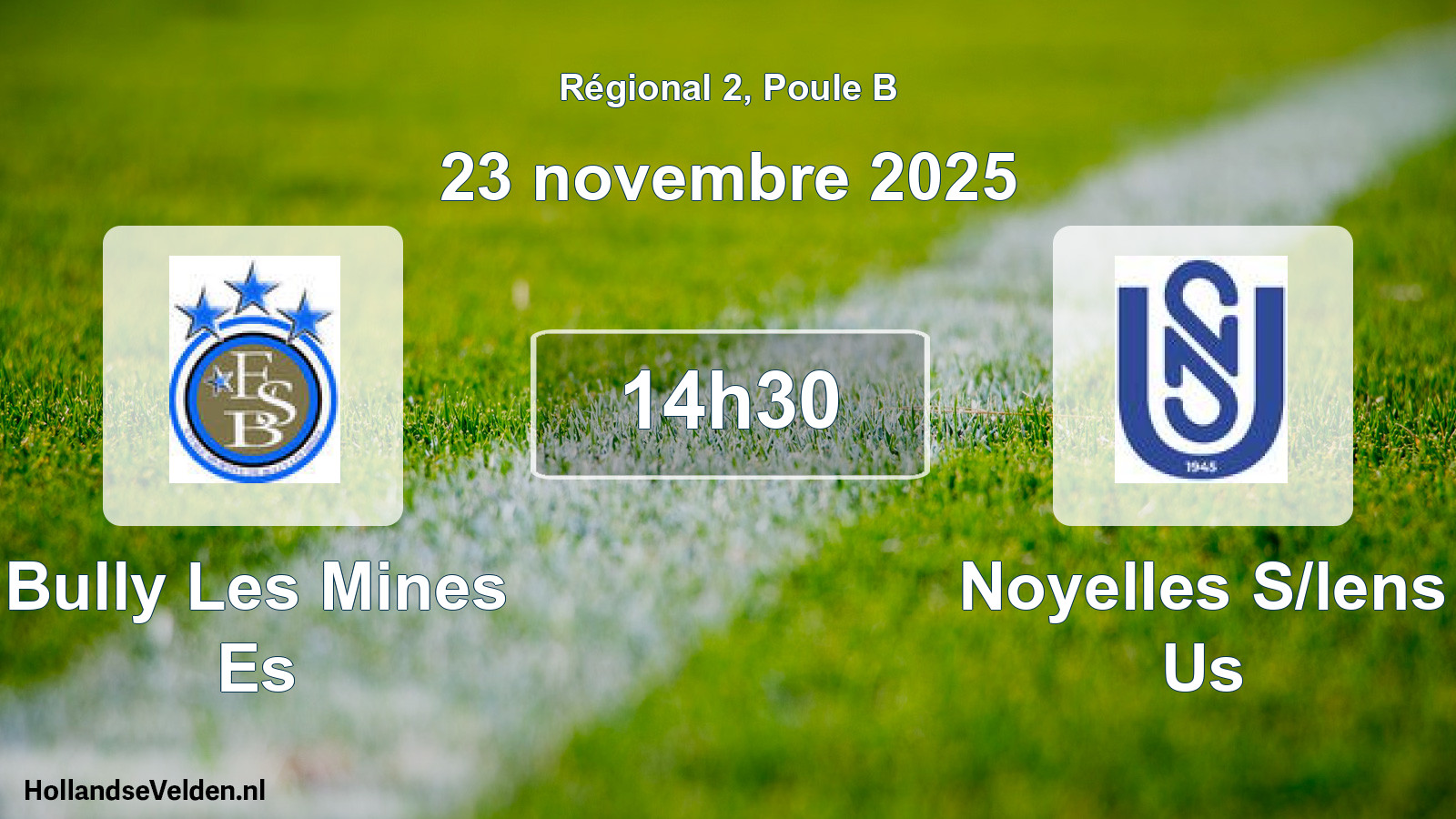 Scheduled Match: Bully Les Mines Es - Noyelles S/lens Us (23 November 2025)
