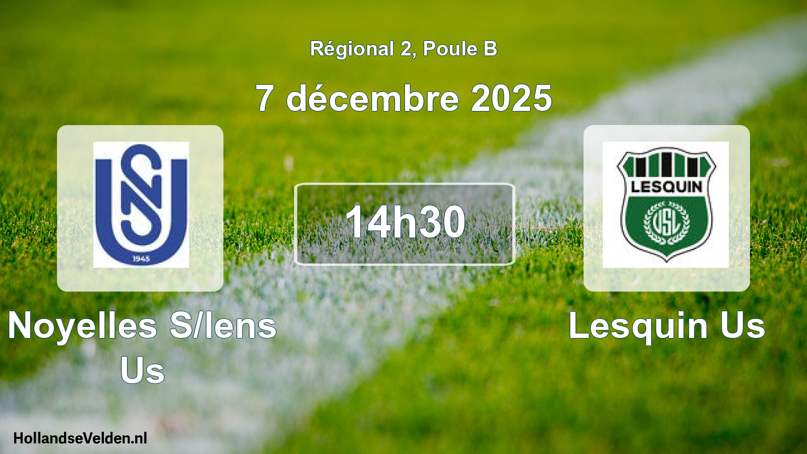 Geplande wedstrijd: Noyelles S/lens Us - Lesquin Us (7 december 2025)