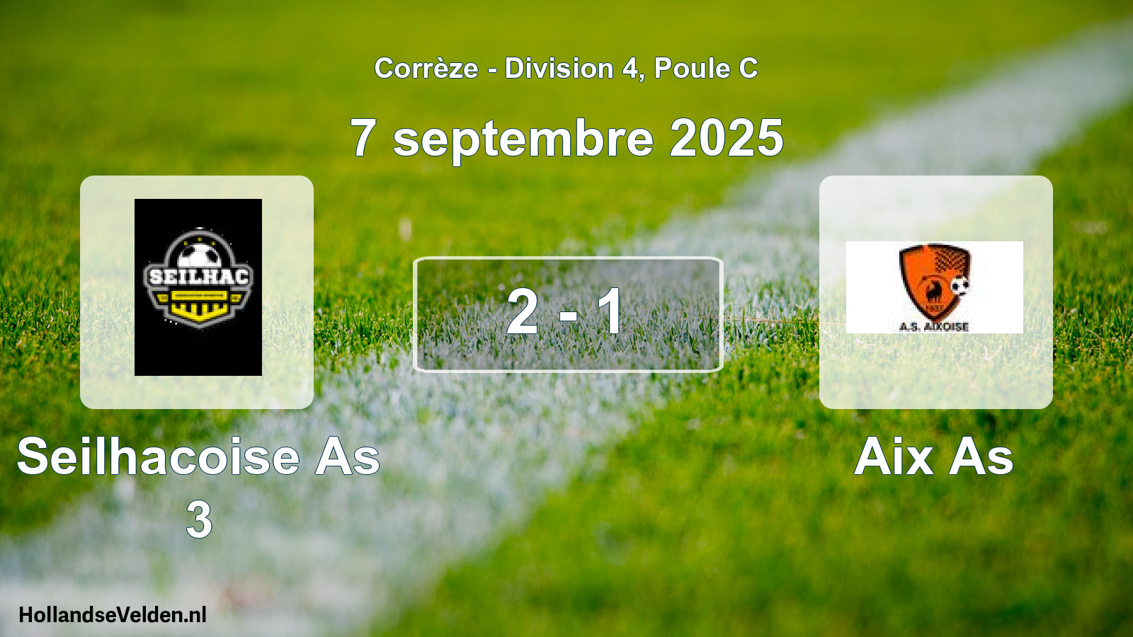 Gespeelde wedstrijd: Seilhacoise As 3 - Aix As 2 - 1 (7 septembre 2025)