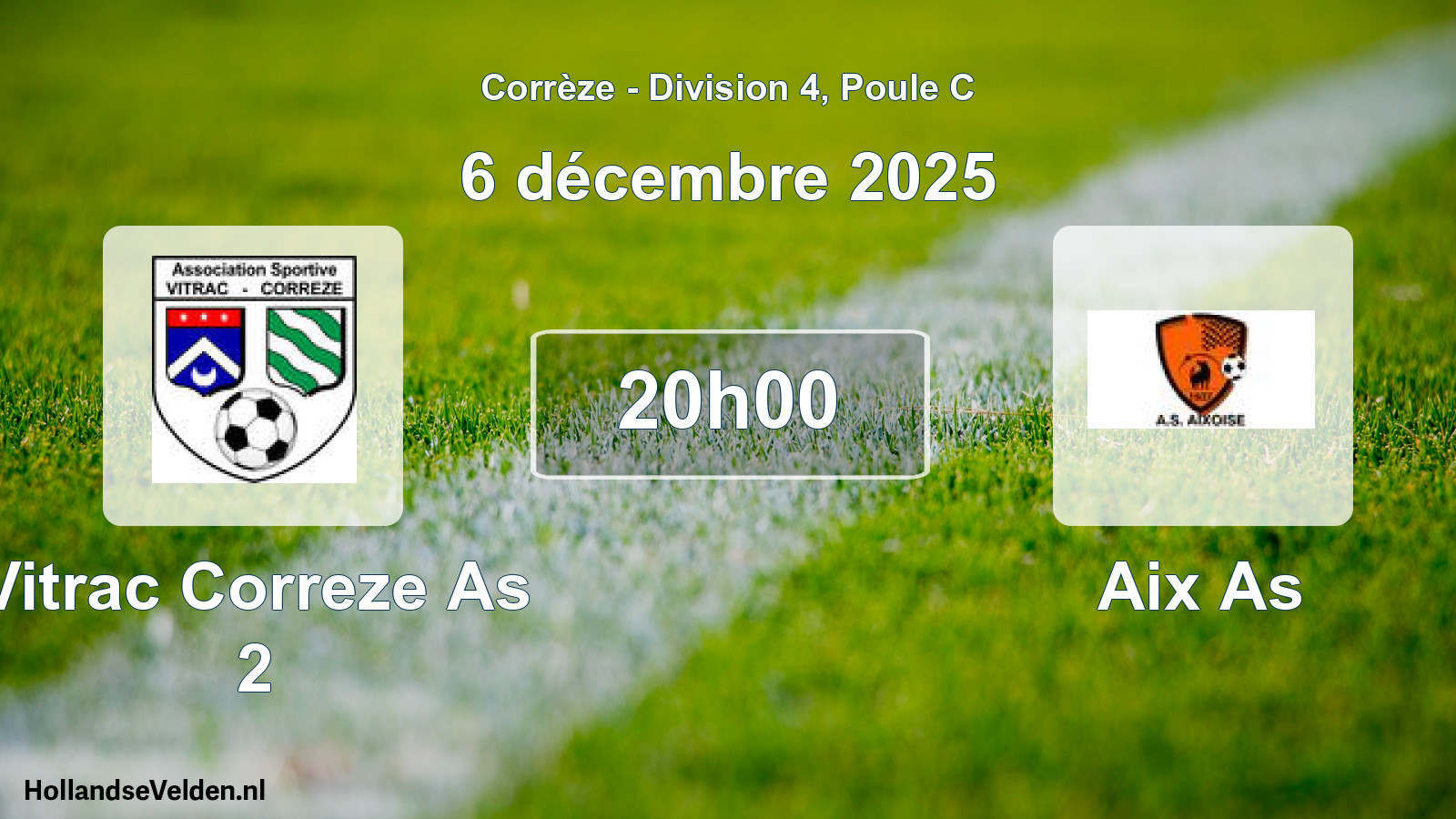 Scheduled Match: Vitrac Correze As 2 - Aix As (6 December 2025)