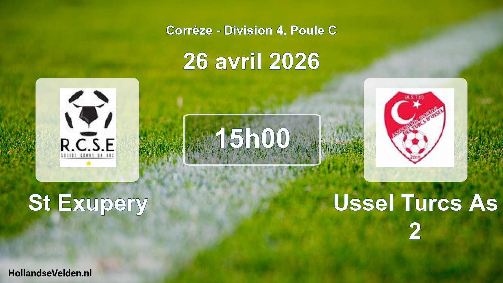 Scheduled Match: St Exupery - Ussel Turcs As 2 (26 April 2026)