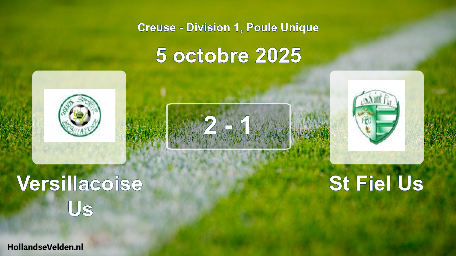 Gespeelde wedstrijd: Versillacoise Us - St Fiel Us 2 - 1 (5 octobre 2025)