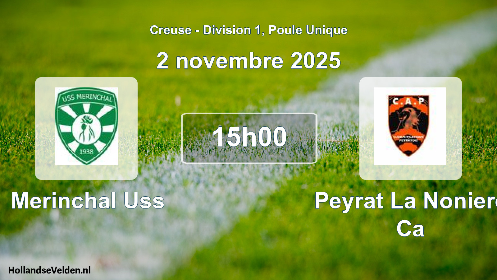 Scheduled Match: Merinchal Uss - Peyrat La Noniere Ca (2 November 2025)