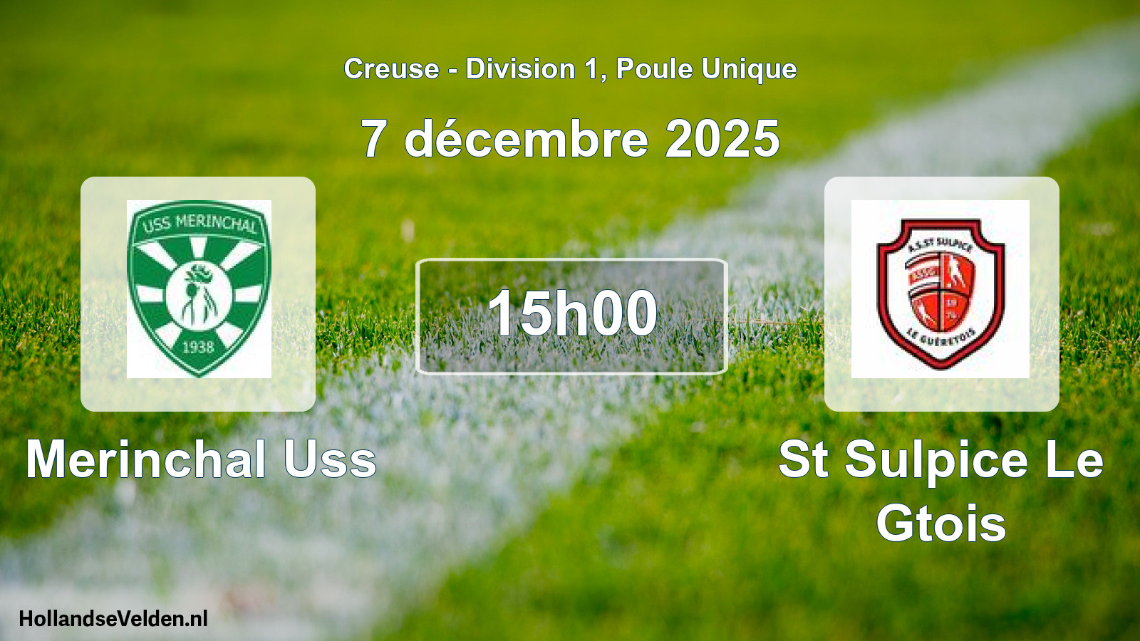 Scheduled Match: Merinchal Uss - St Sulpice Le Gtois (7 December 2025)