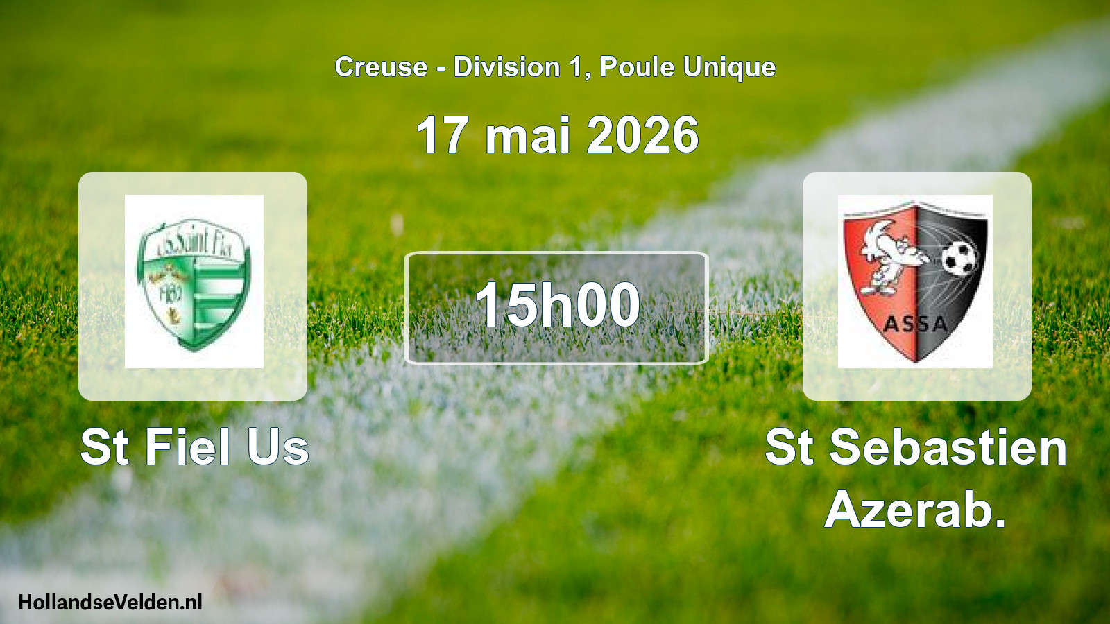 Geplande wedstrijd: St Fiel Us - St Sebastien Azerab. (17 mai 2026)