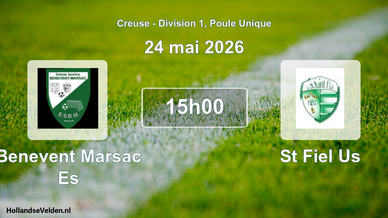 Scheduled Match: Benevent Marsac Es - St Fiel Us (24 May 2026)