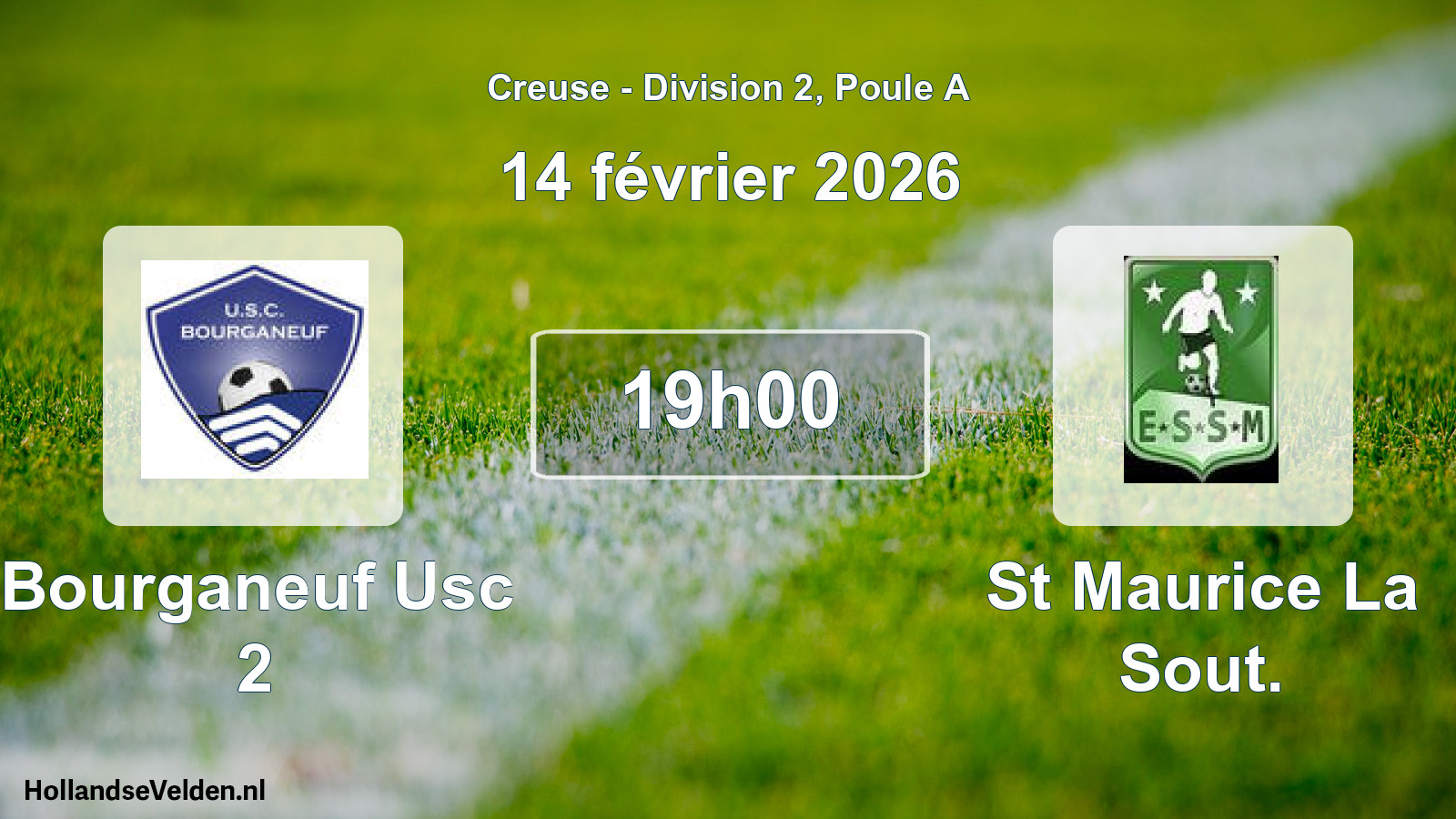 Scheduled Match: Bourganeuf Usc 2 - St Maurice La Sout. (14 February 2026)