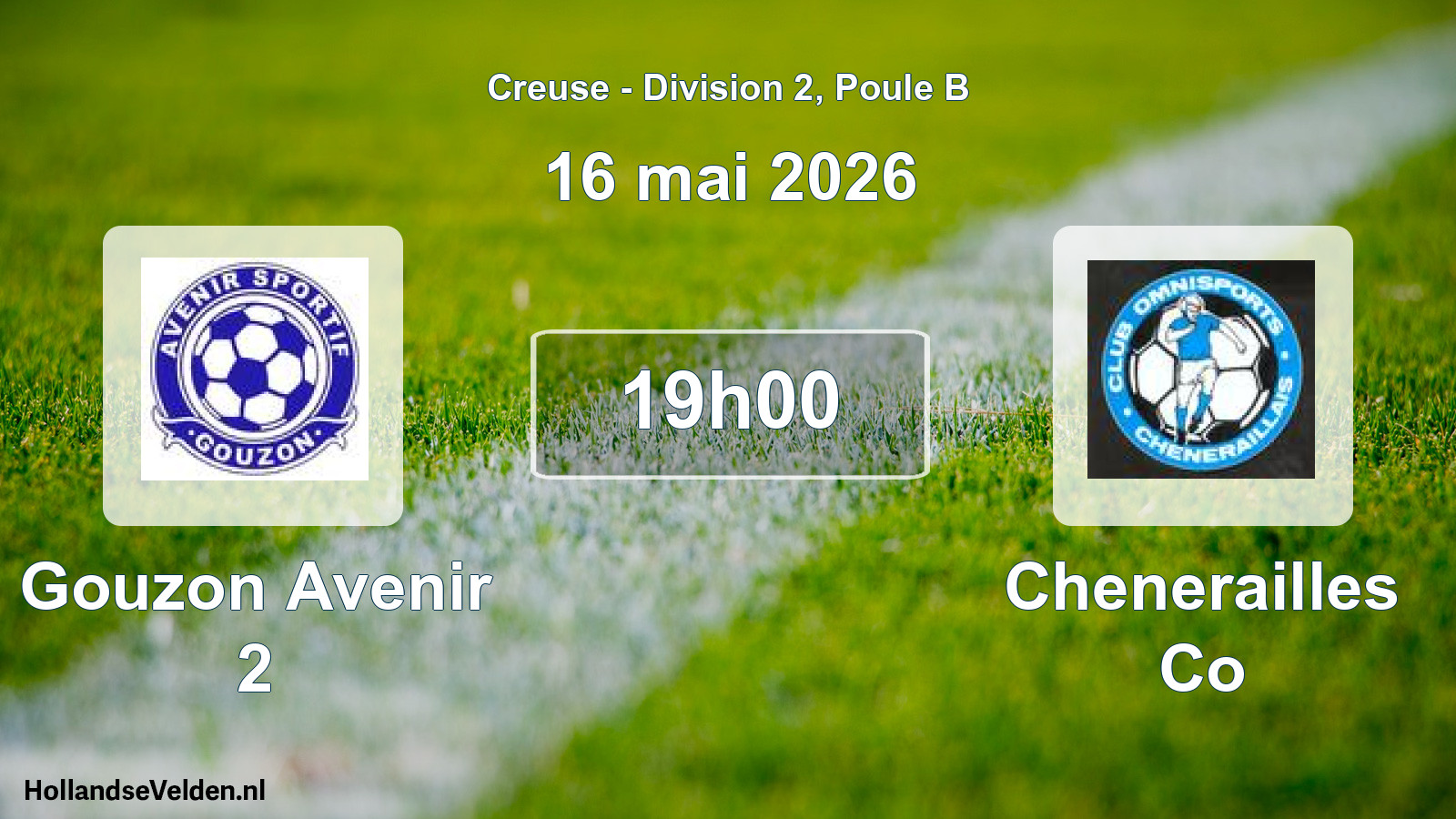 Scheduled Match: Gouzon Avenir 2 - Chenerailles Co (16 May 2026)