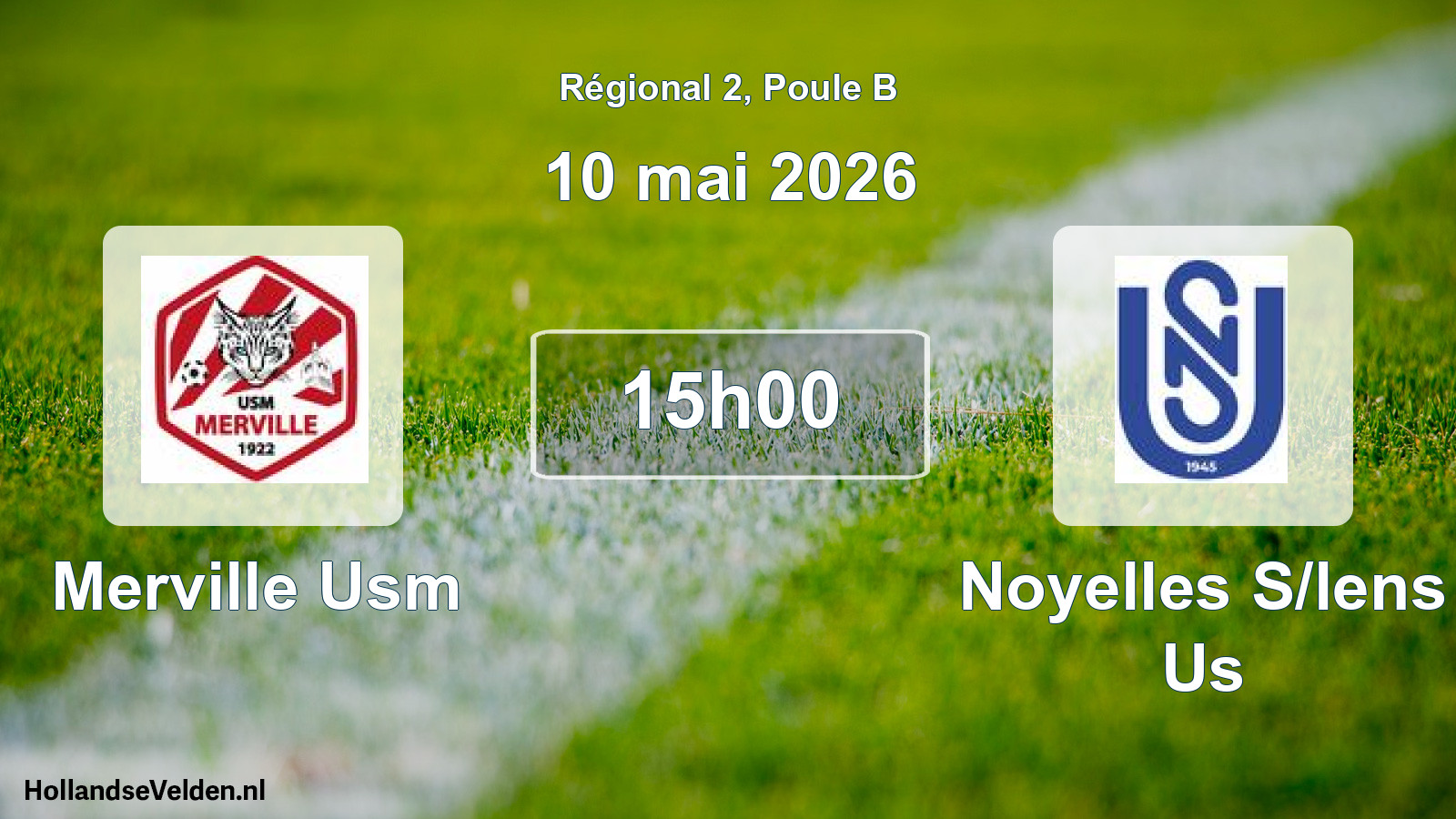 Geplande wedstrijd: Merville Usm - Noyelles S/lens Us (10 mei 2026)