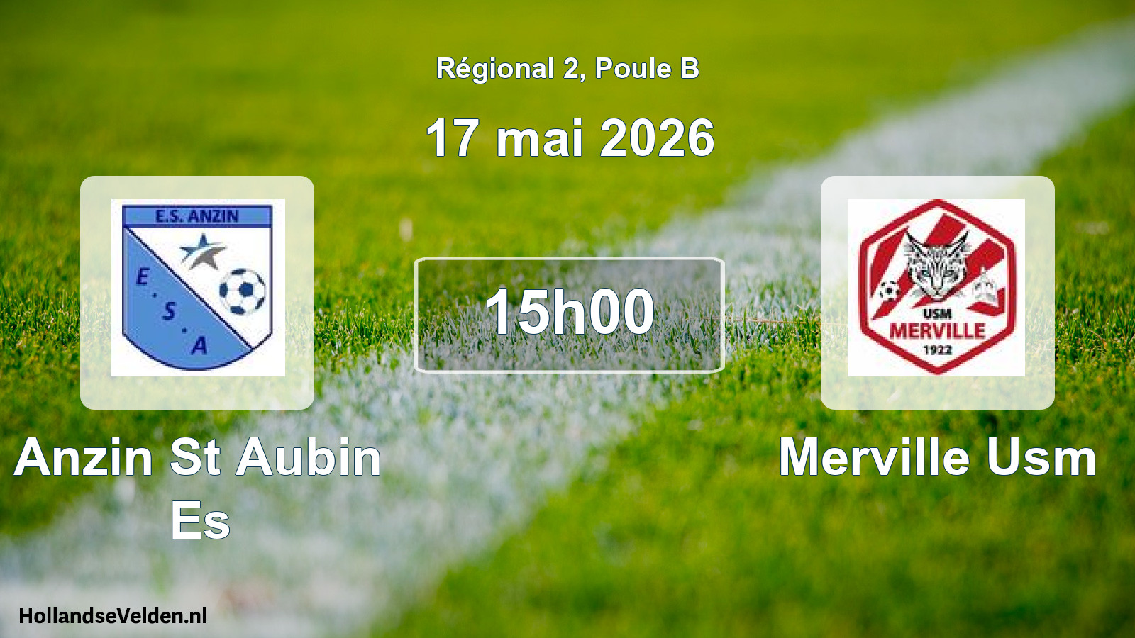 Scheduled Match: Anzin St Aubin Es - Merville Usm (17 May 2026)