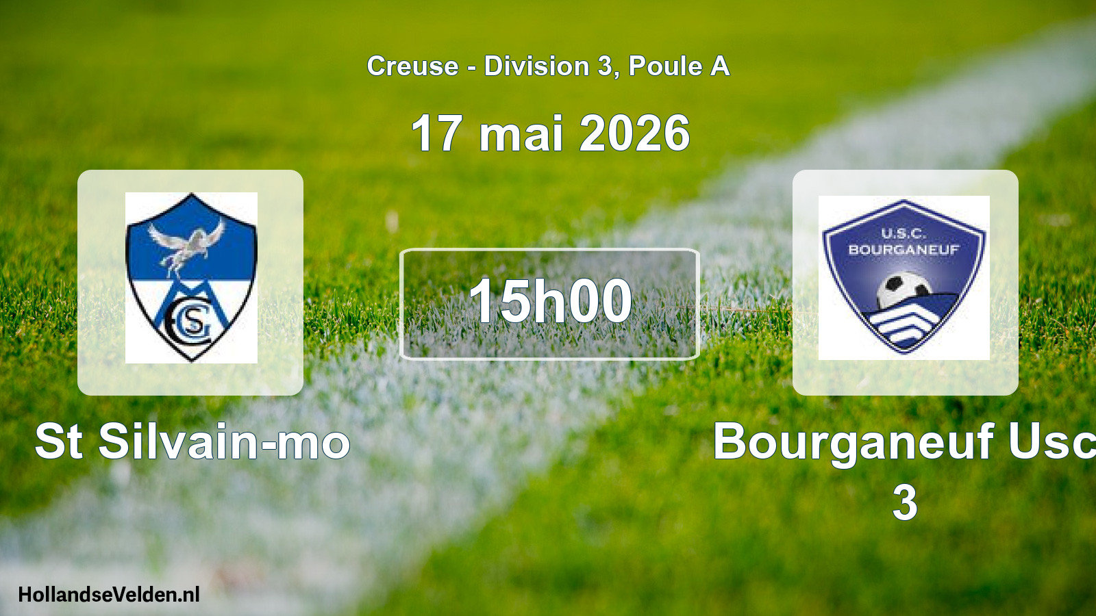 Geplande wedstrijd: St Silvain-mo - Bourganeuf Usc 3 (17 mei 2026)