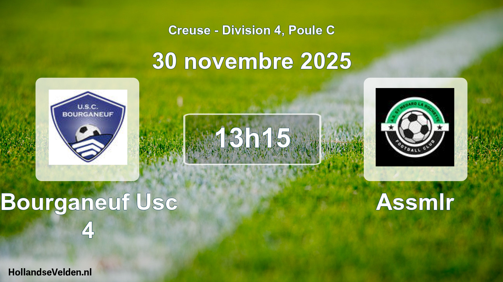 Geplande wedstrijd: Bourganeuf Usc 4 - Assmlr (30 novembre 2025)