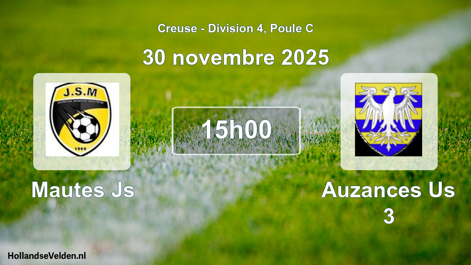 Geplande wedstrijd: Mautes Js - Auzances Us 3 (30 novembre 2025)