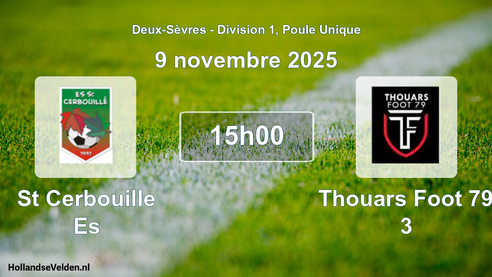 Geplande wedstrijd: St Cerbouille Es - Thouars Foot 79 3 (9 novembre 2025)