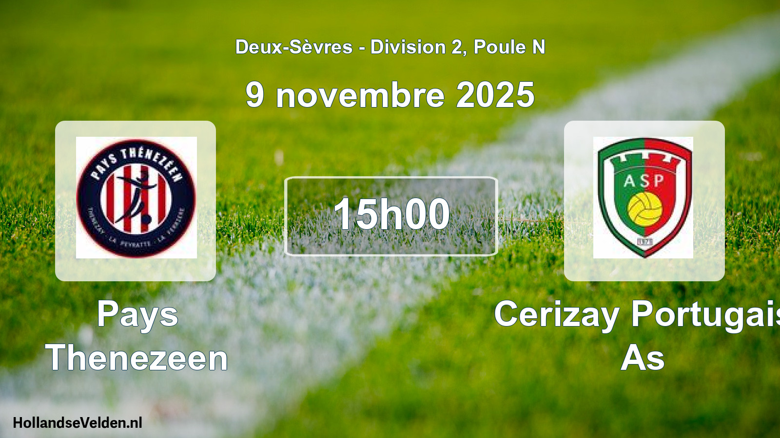 Scheduled Match: Pays Thenezeen - Cerizay Portugais As (9 November 2025)
