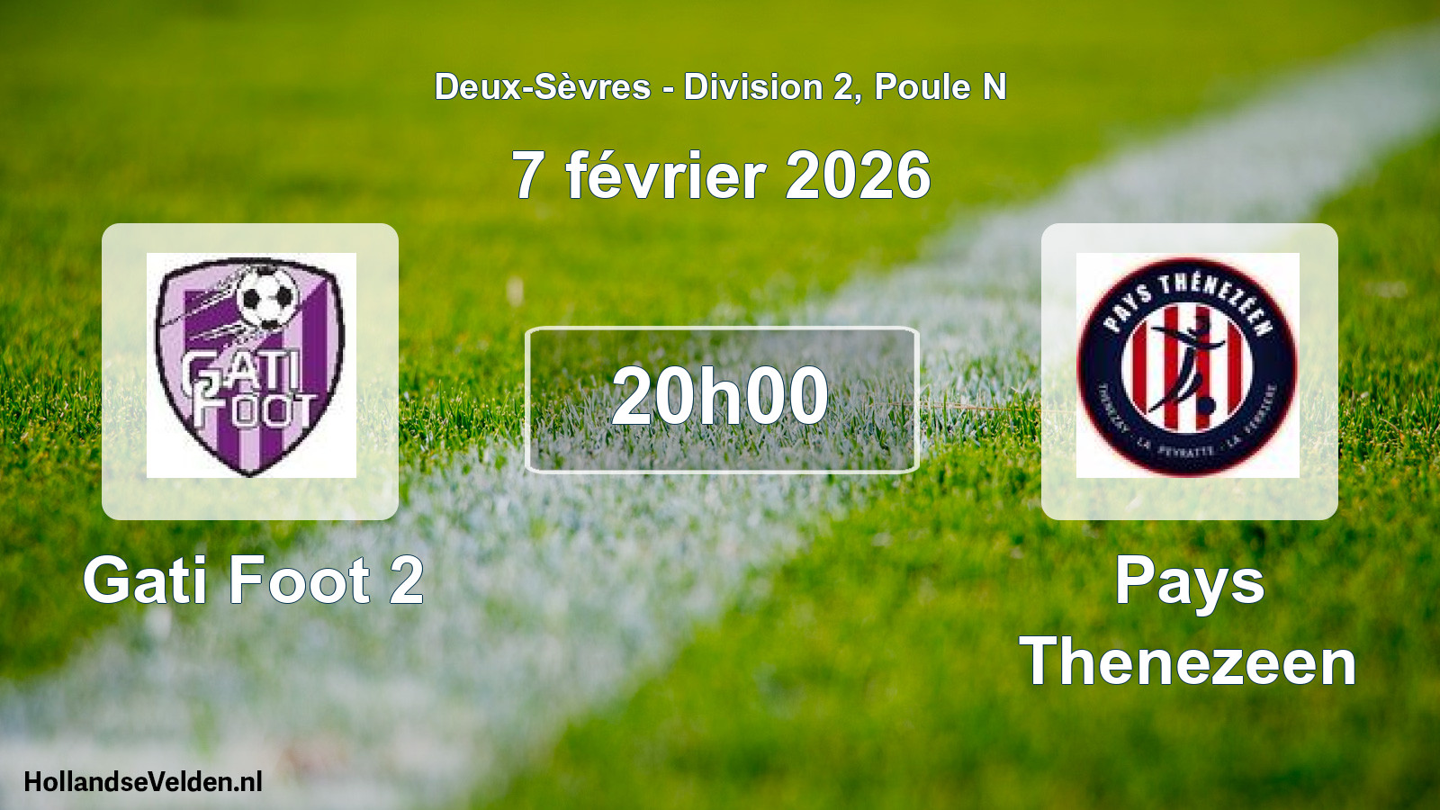 Geplande wedstrijd: Gati Foot 2 - Pays Thenezeen (7 février 2026)