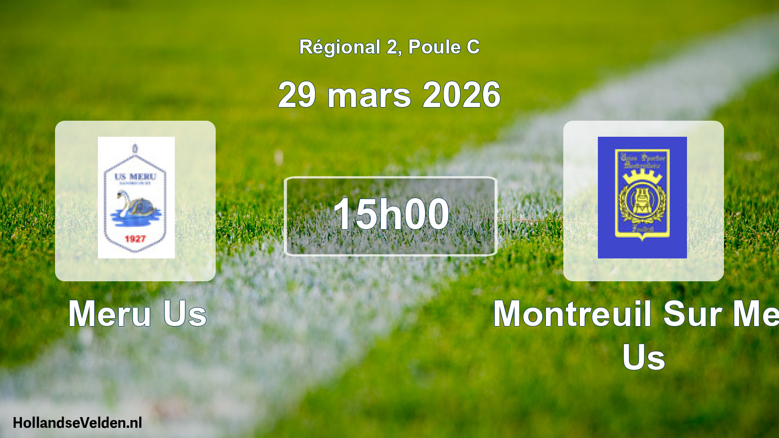 Scheduled Match: Meru Us - Montreuil Sur Mer Us (29 March 2026)