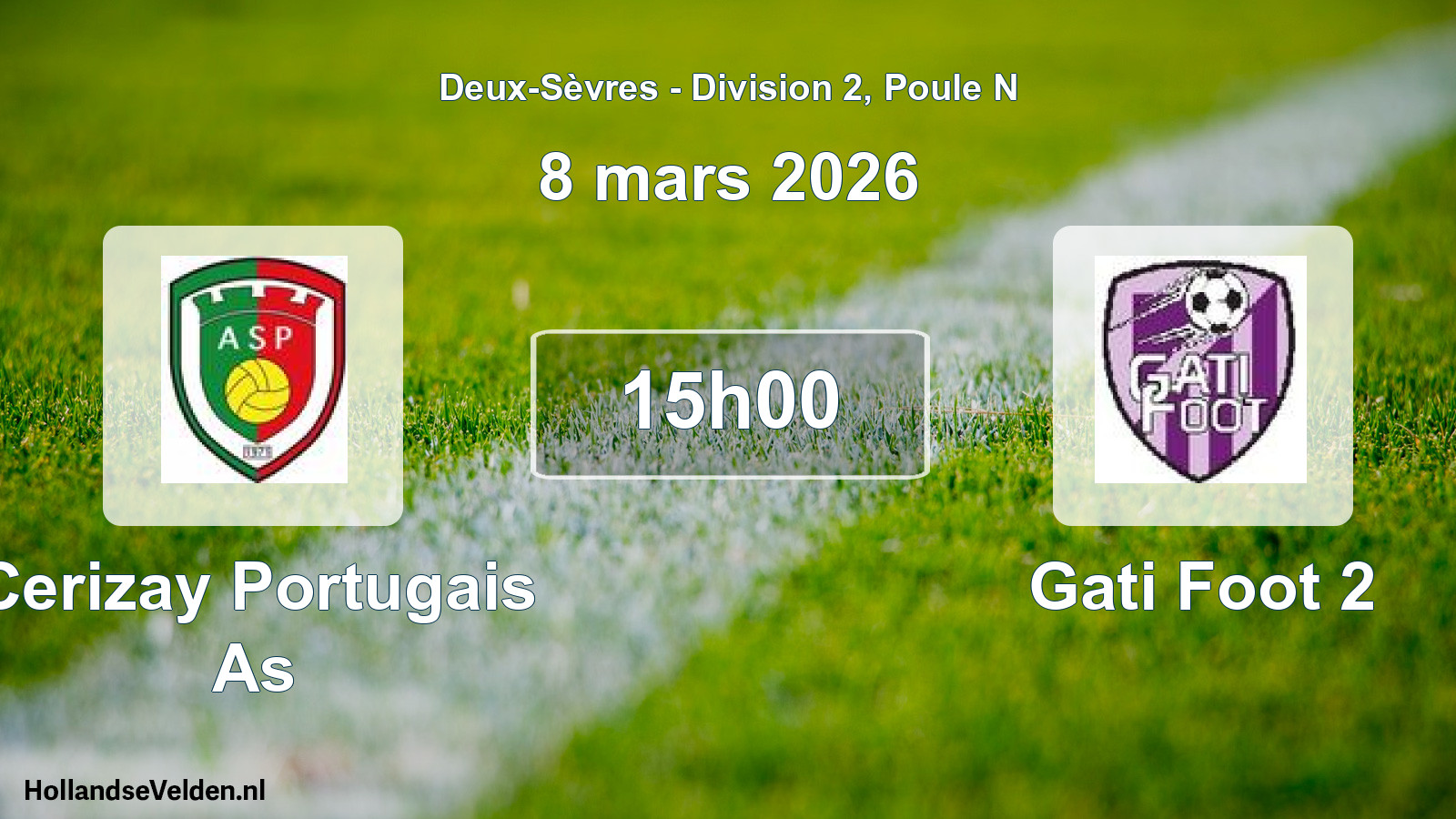 Scheduled Match: Cerizay Portugais As - Gati Foot 2 (8 March 2026)