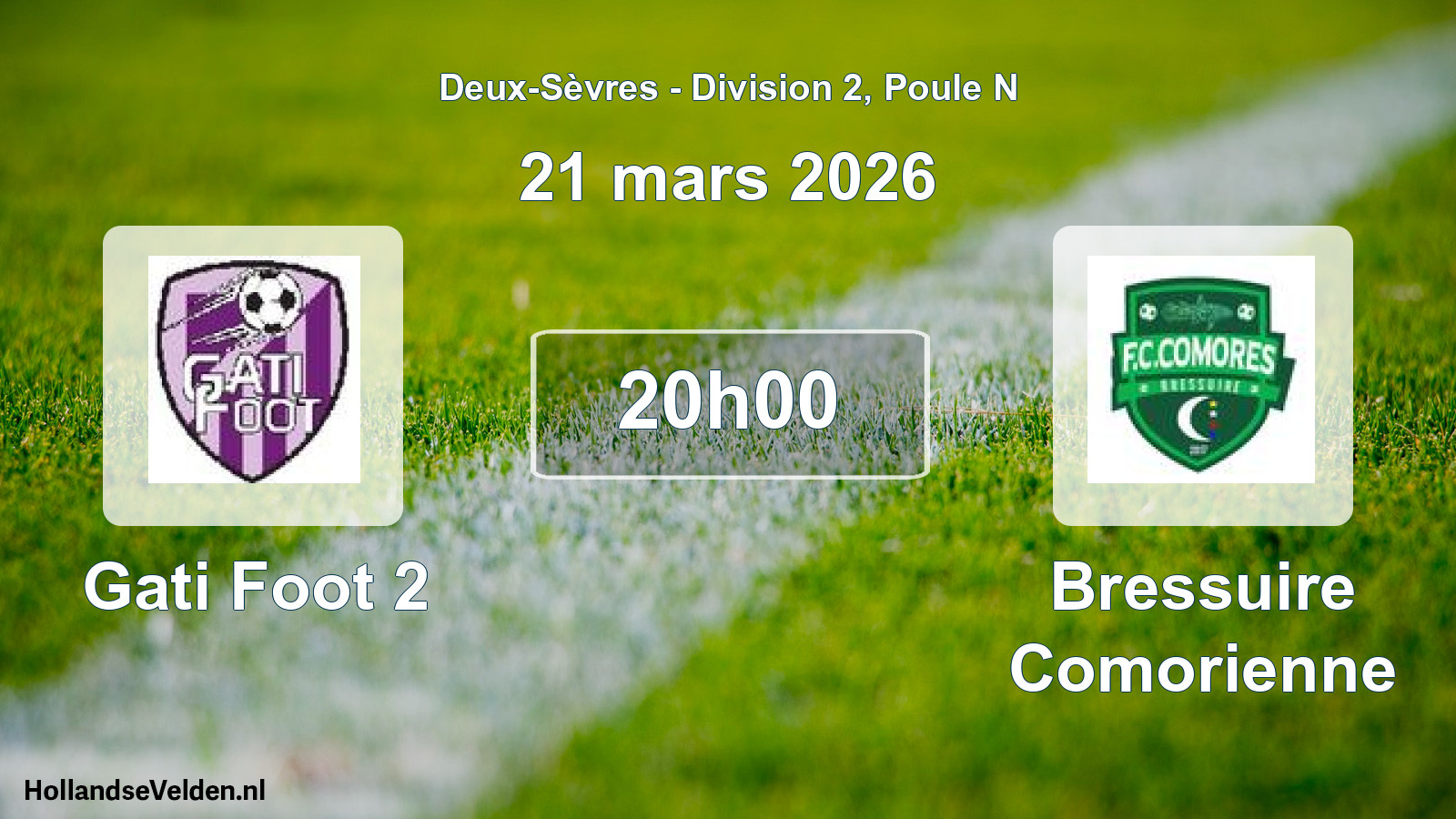 Geplande wedstrijd: Gati Foot 2 - Bressuire Comorienne (21 mars 2026)