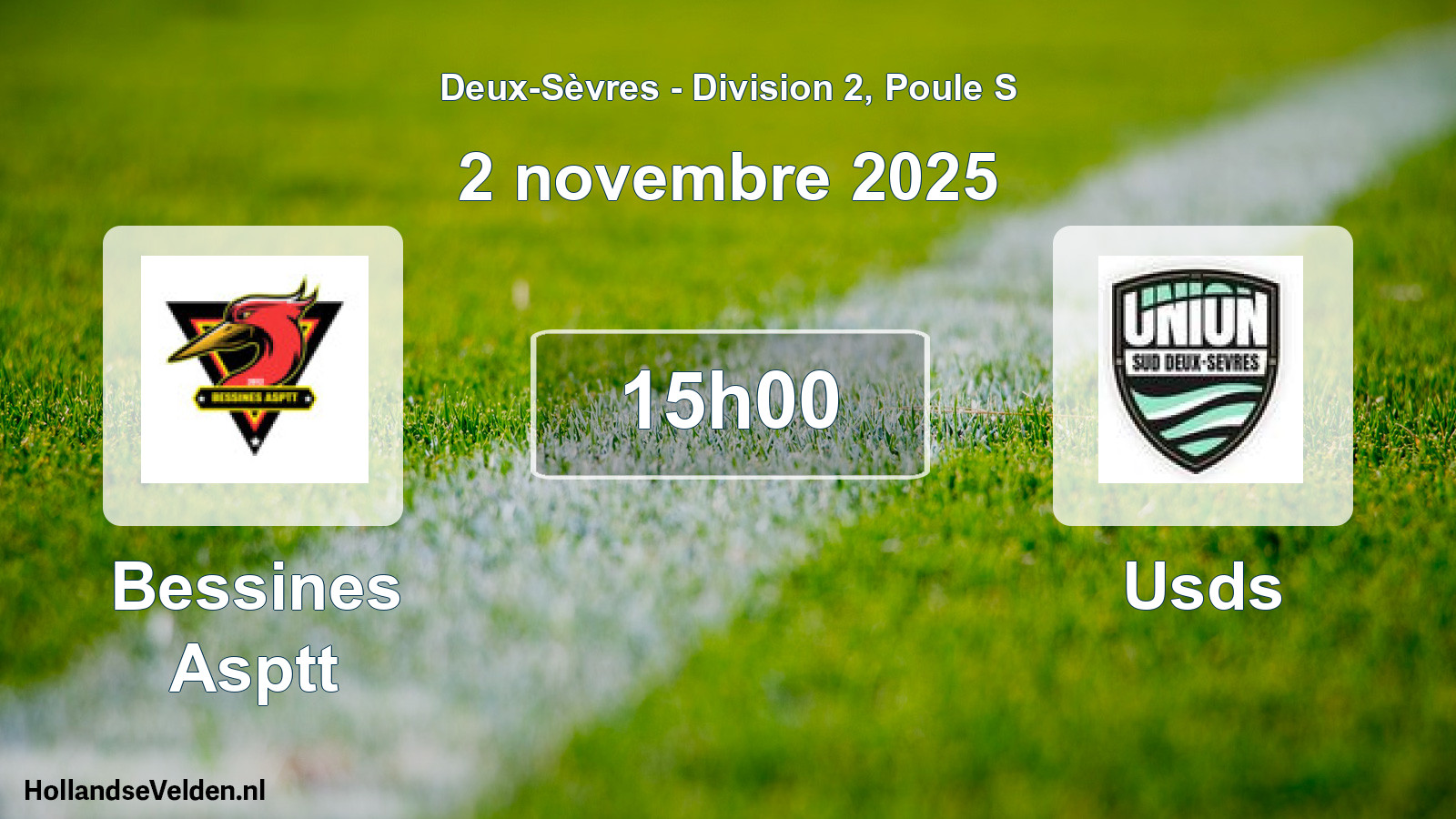 Geplande wedstrijd: Bessines Asptt - Usds (2 novembre 2025)