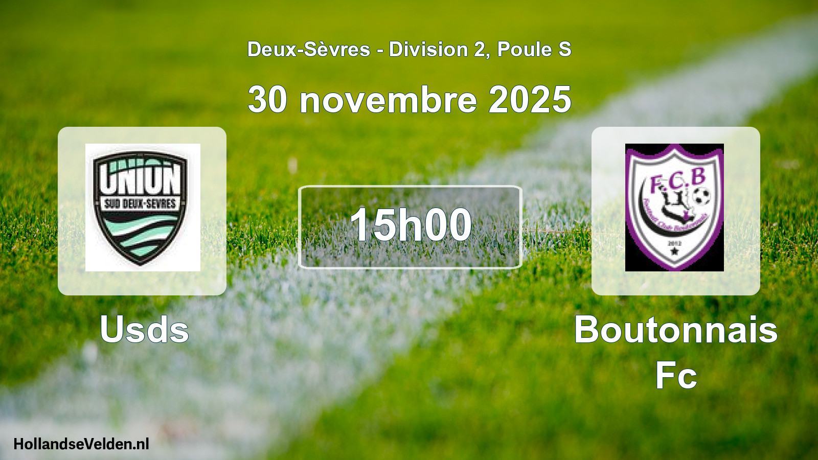 Geplande wedstrijd: Usds - Boutonnais Fc (30 novembre 2025)