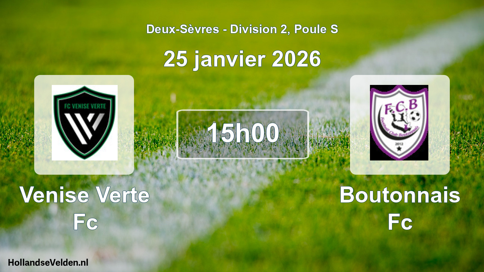 Scheduled Match: Venise Verte Fc - Boutonnais Fc (25 January 2026)