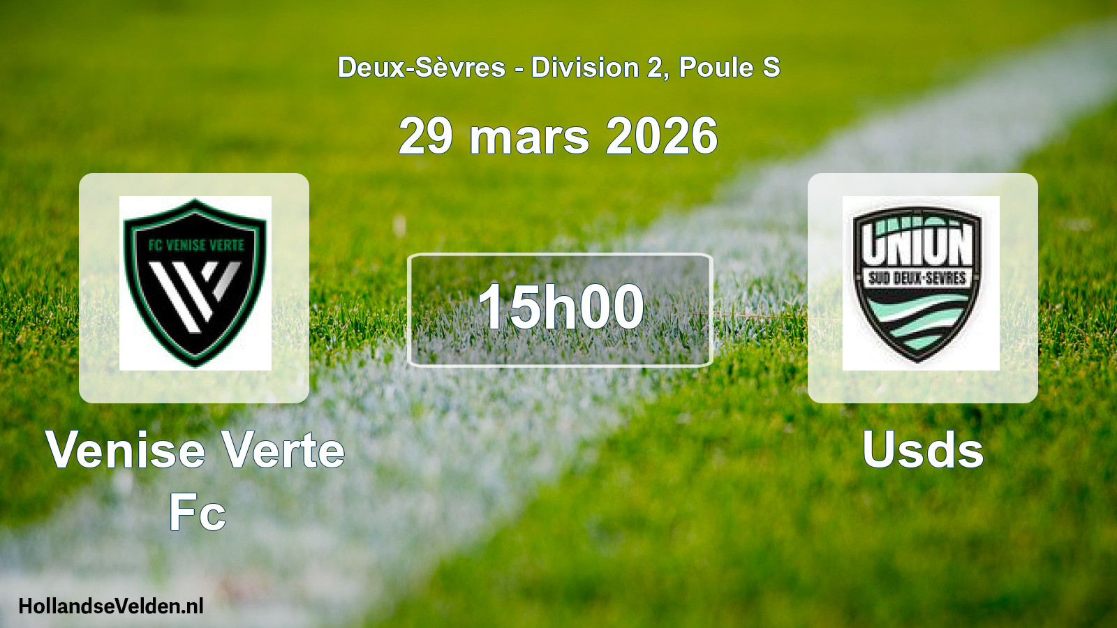Geplande wedstrijd: Venise Verte Fc - Usds (29 mars 2026)