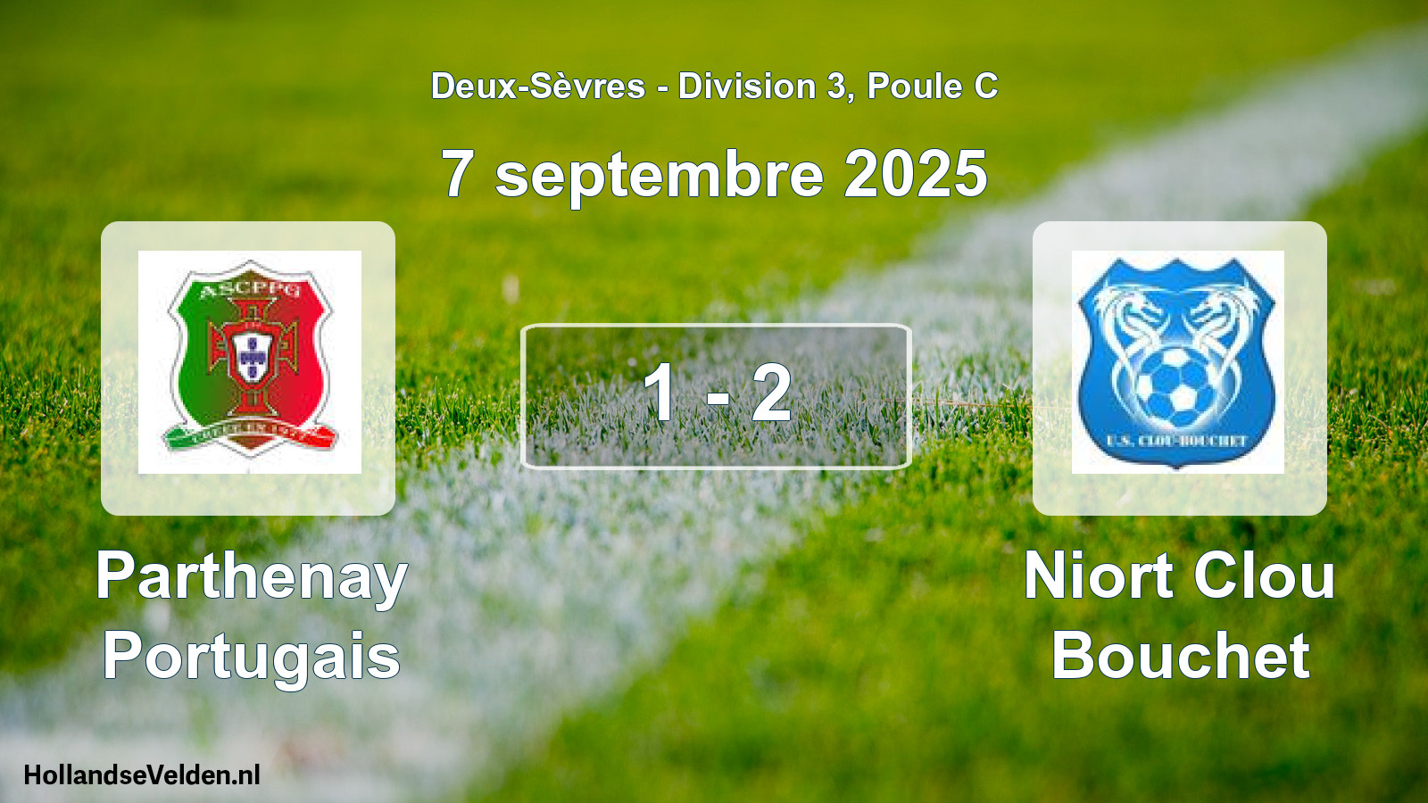 Gespeelde wedstrijd: Parthenay Portugais - Niort Clou Bouchet 1 - 2 (7 septembre 2025)