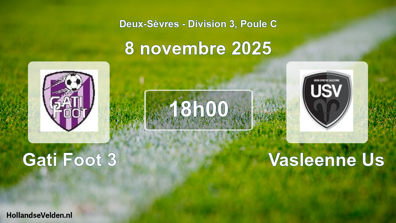 Geplande wedstrijd: Gati Foot 3 - Vasleenne Us (8 november 2025)